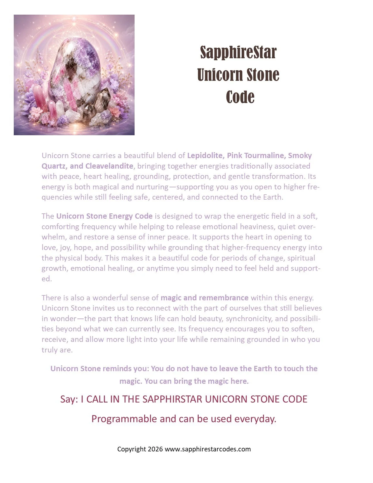 Unicorn Stone