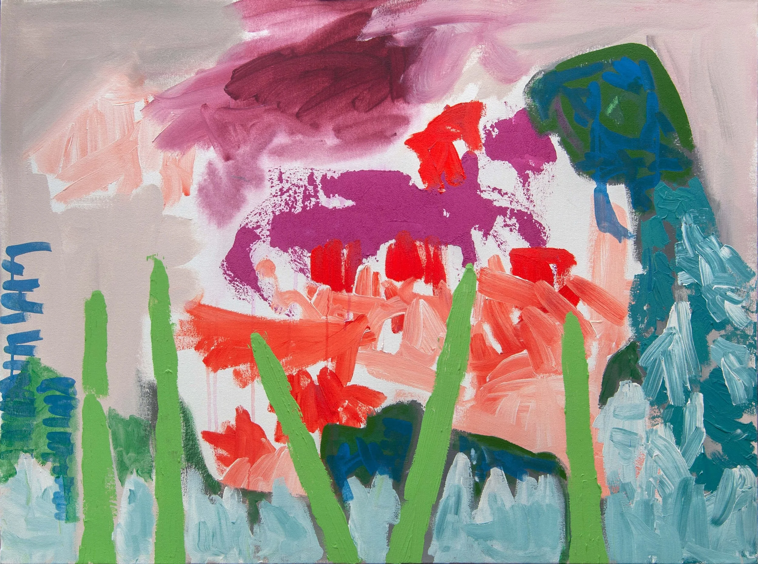  Harmonium , 2025  
Acrylic on canvas  
40 x 30 (101.6 x 76.2 cm)