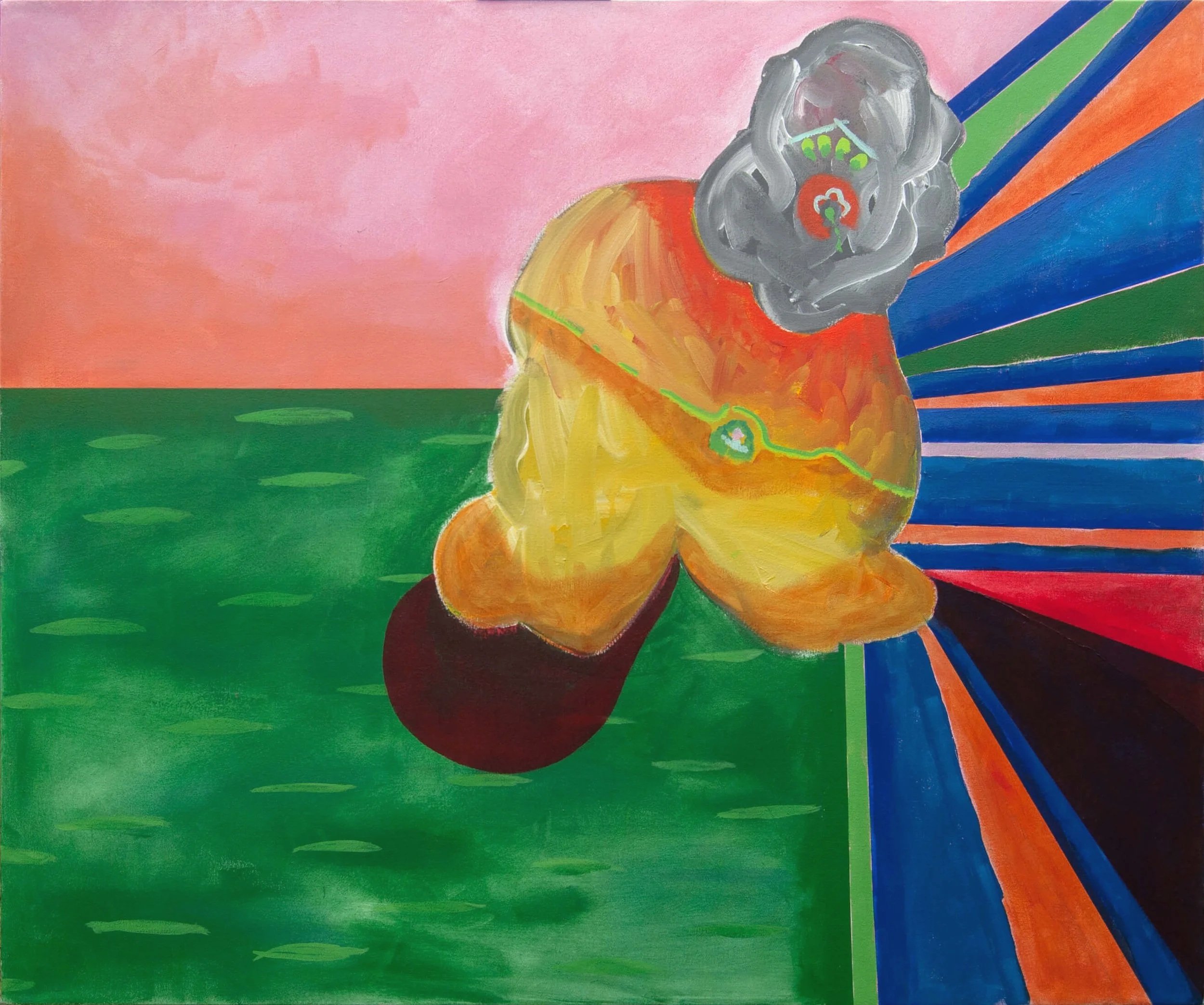  From Afar , 2025  
Acrylic on canvas  
48 x 40 (121.9 x 101.6 cm)
