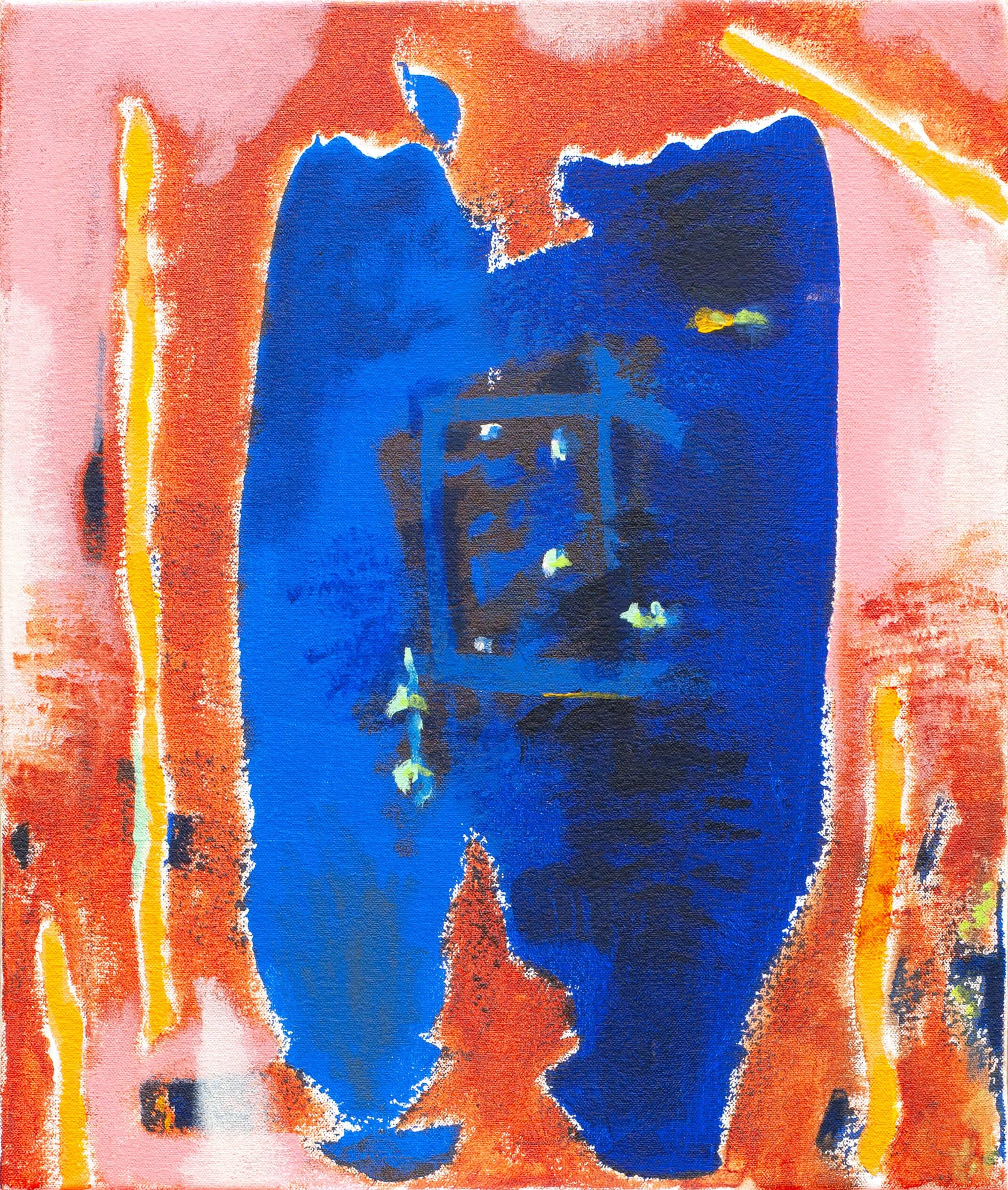  Faked , 2023  
Acrylic on canvas 
15 x 18 inches (38 x 45.7 cm)
In private collection