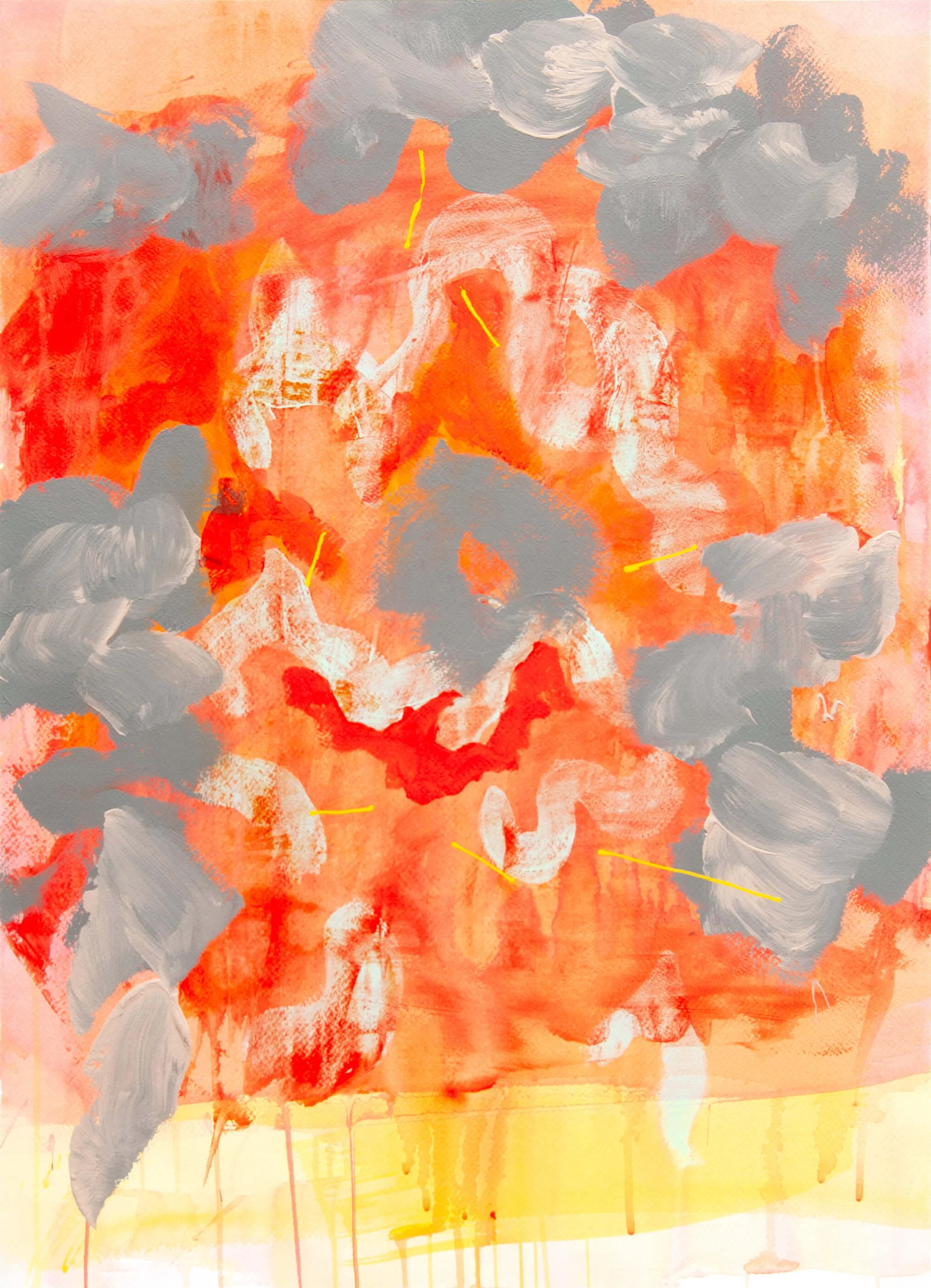  Looky Here , 2025   
Acrylic on paper  
22 x 30 inches (55.9 x 76.2 cm)