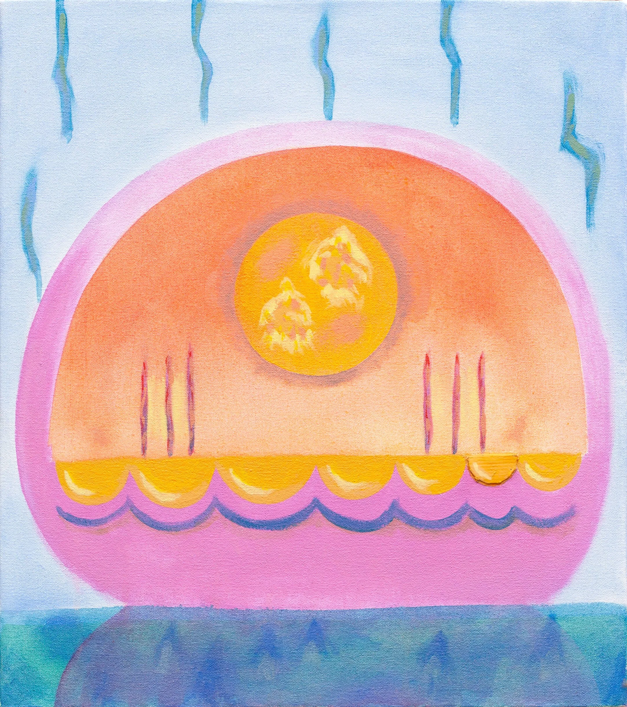  It's Okay, Friend , 2023  
Acrylic on canvas 
18 x 20 inches (45.7 x 50.8 cm)