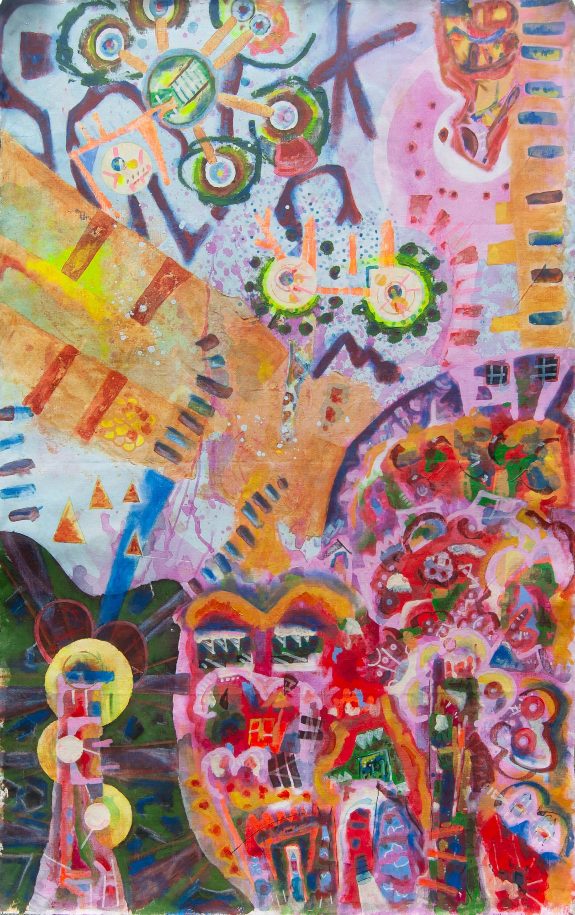  When Time Allows , 2020  
Acrylic on linen  
45.5 x 71.5 (115.6 x 181.6 cm)