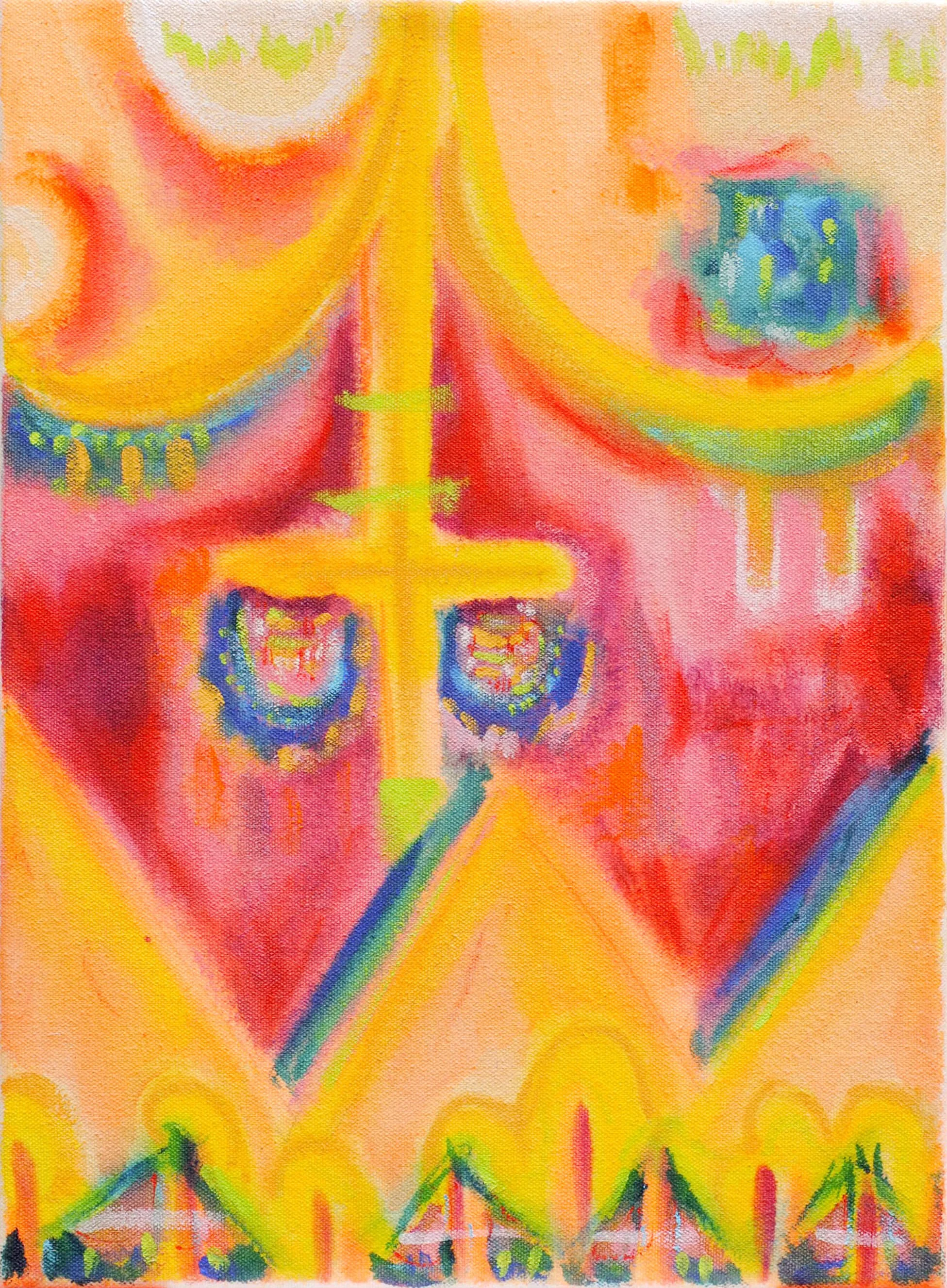  Literacy , 2023  
Acrylic on canvas 
15 x 18 inches (38 x 45.7 cm)
In private collection