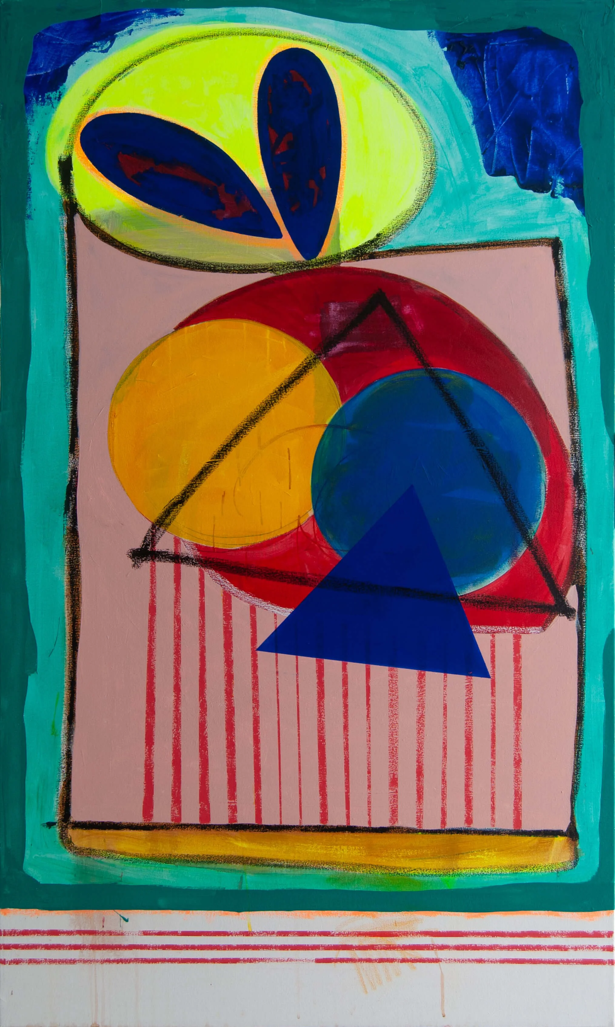  Turnkey Test , 2025  
Acrylic on canvas  
34 x 57 (86.4 x 144.8 cm)