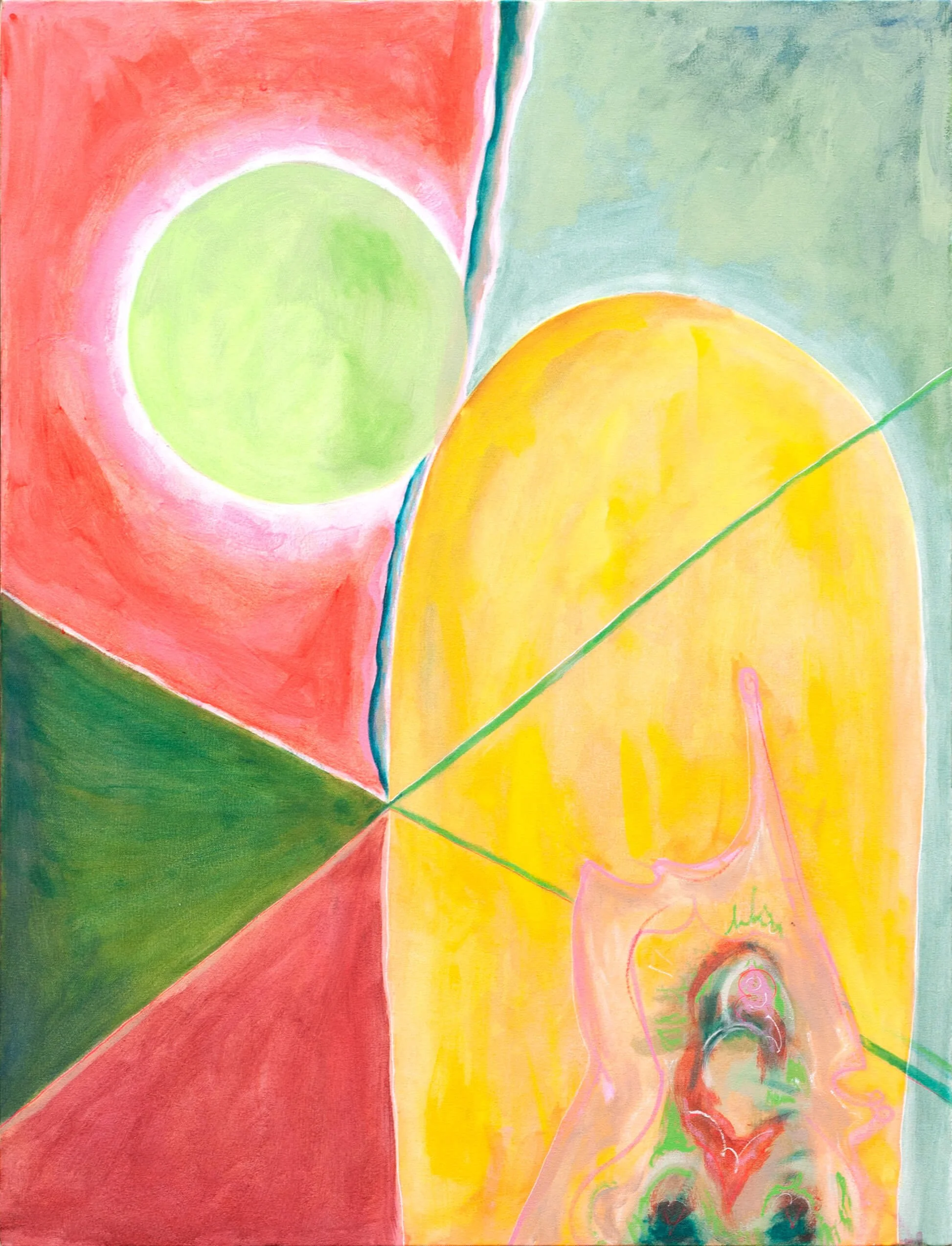  Exhumed 1 , 2023 
Acrylic on canvas 
30 x 40 inches (101.6 x 121.9 cm)