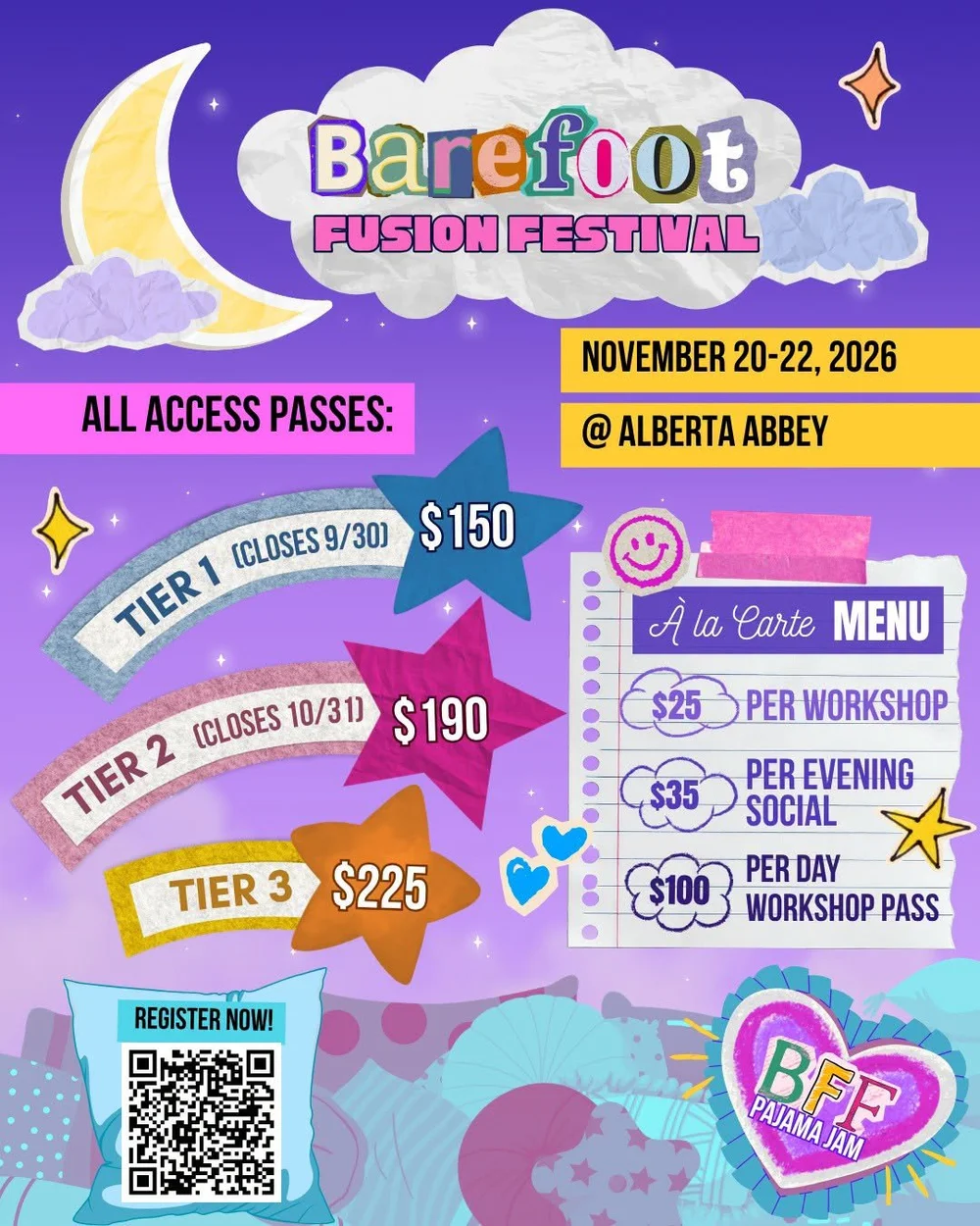 BAREFOOT FUSION FESTIVAL 2026: BFF PAJAMA JAM