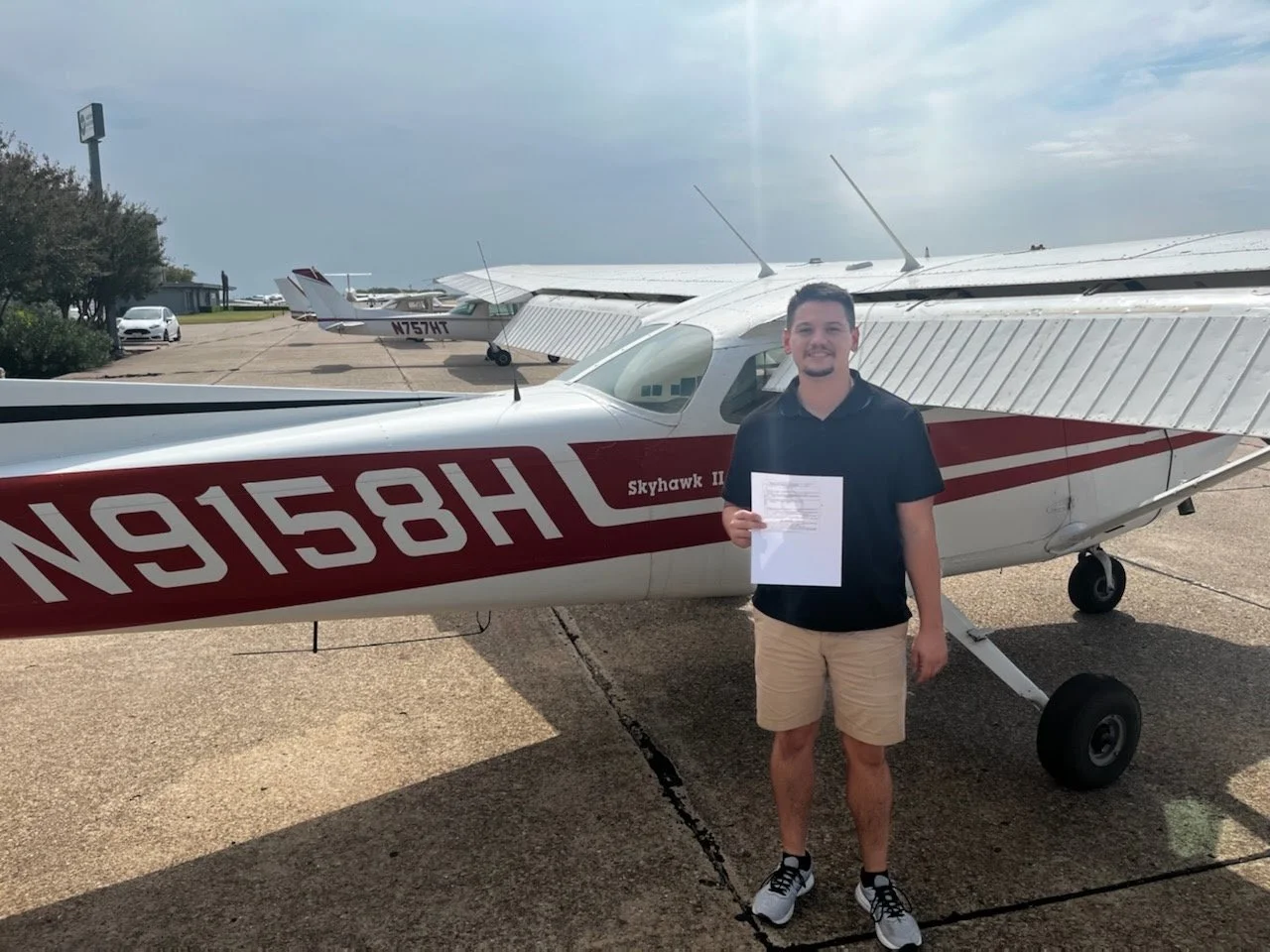 Ricky started with us in PPL, he went all the way through our career program and has now achieved his ATP license.