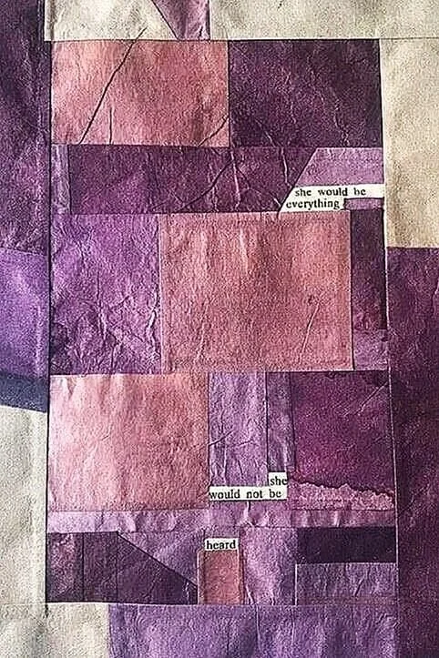 Baltimore, Maryland **Contributor's note: "This is a take on traditional Korean Bojagi which uses fabric but for this piece, I used hand dyed mulberry paper." 