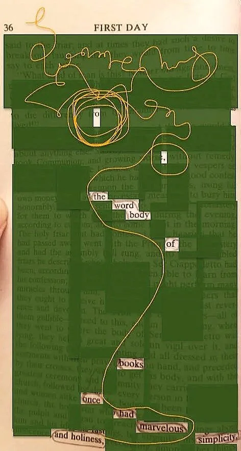 O,
the word body of books
once had marvelous simplicity 
and holiness—