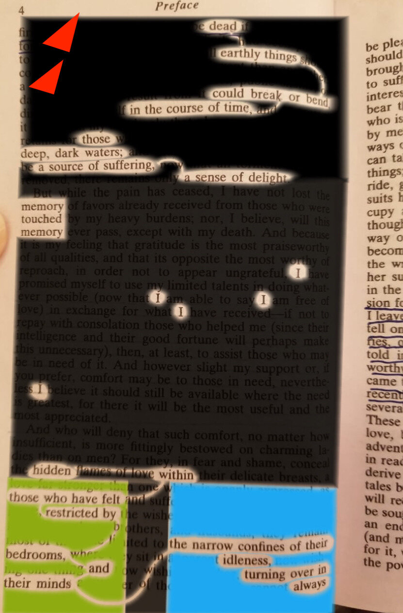 In the course of time,
these deep dark waters are
a source of suffering and
a sense of delight.

Memory touched memory.

( I, I, I, I, I ) hidden within 
those bedrooms and their minds, the narrow confines of their idleness, turning over in always—
