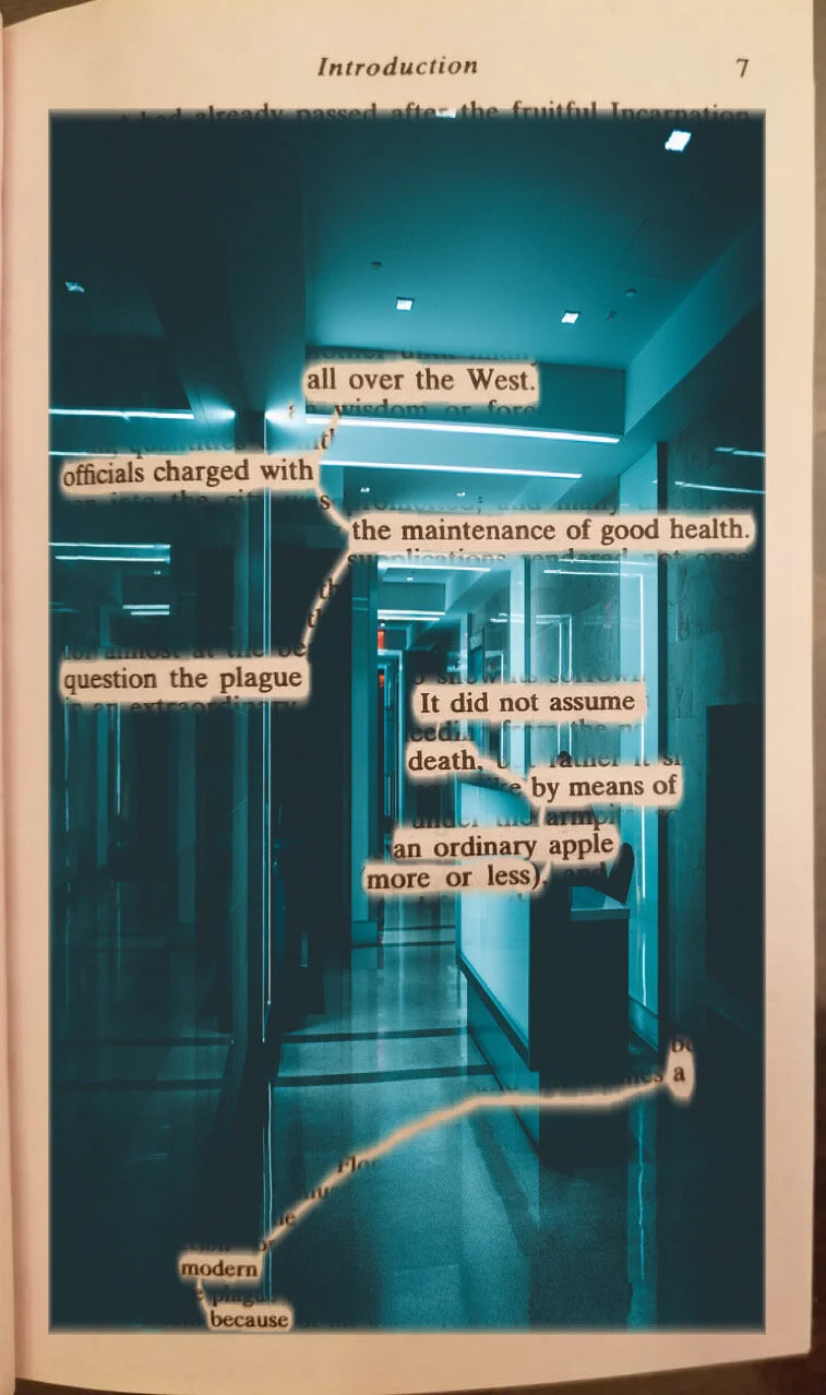 All over the West,
officials charged with the maintenance 
of good health
questioned the plague.

They did not assume death
by means of 
an ordinary apple, more or less,
a modern because—