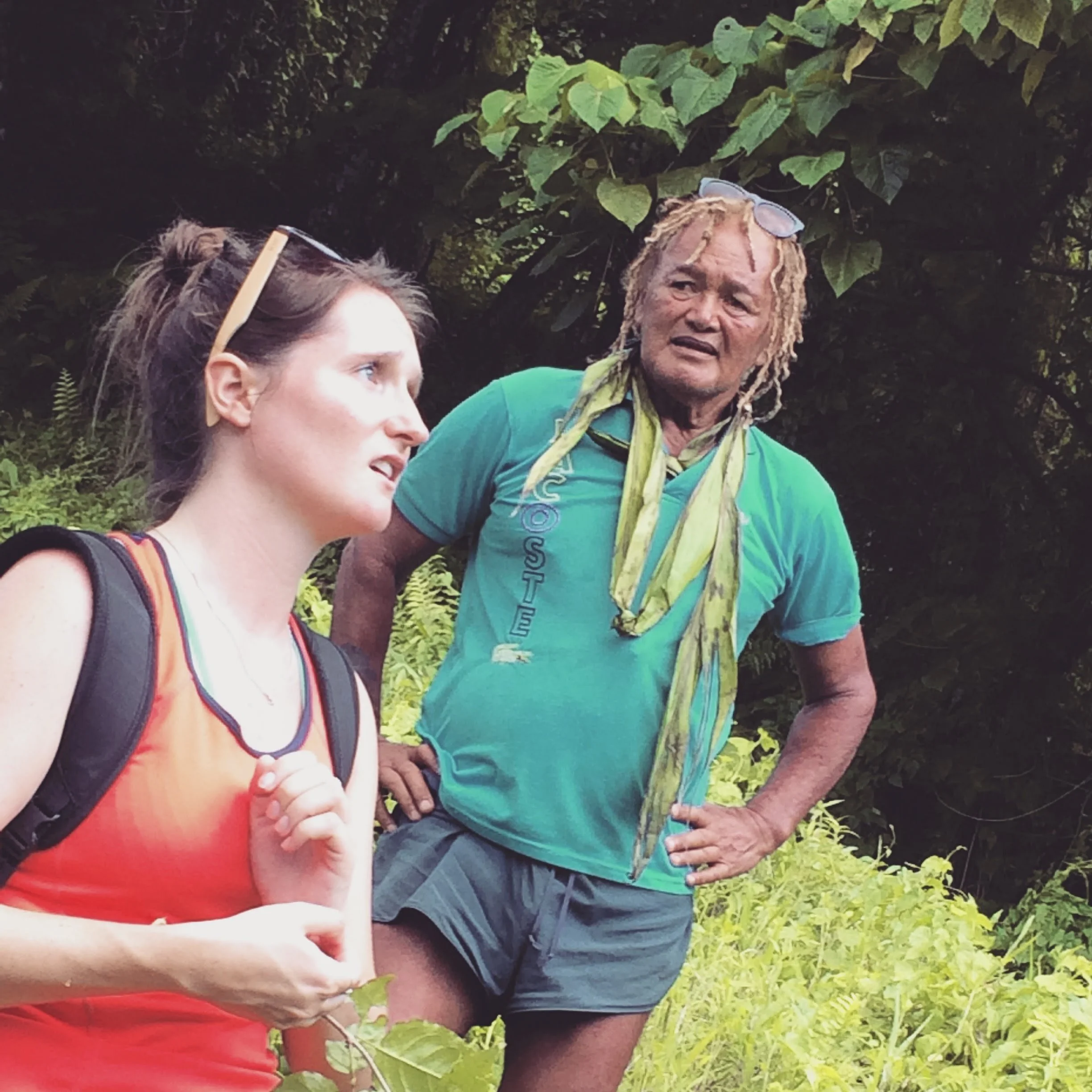 My colleague hearing Pa describe how he had performed an exorcism on a demon that was haunting the island ringroad by setting it on fire with petrol.