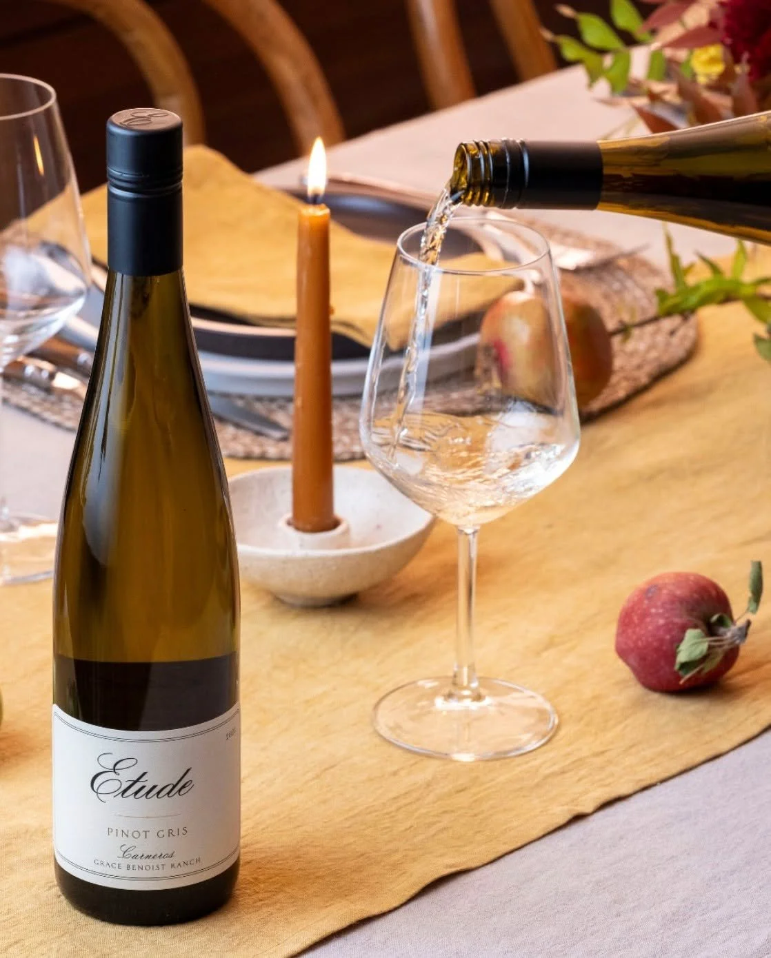 @etudewines Pinot Gris: Bright, balanced, and made for winter days. Pinot Gris from Alsace is one of Winemaker Jon Priest's favorite varietals. He so delicately, intentionally crafts this lovely expression for Etude from the Carneros.