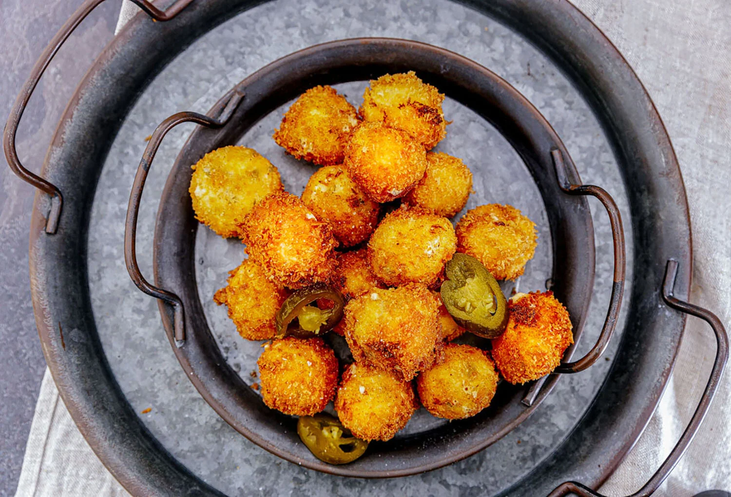 Jalapeno Cheese Poppers - click on the image for the recipe