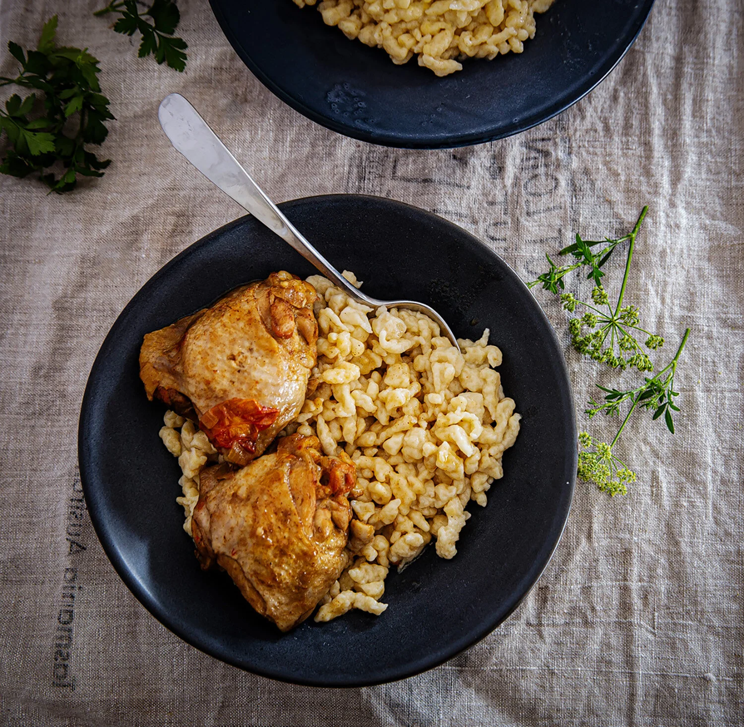 Chicken Paprikash with Nokedli