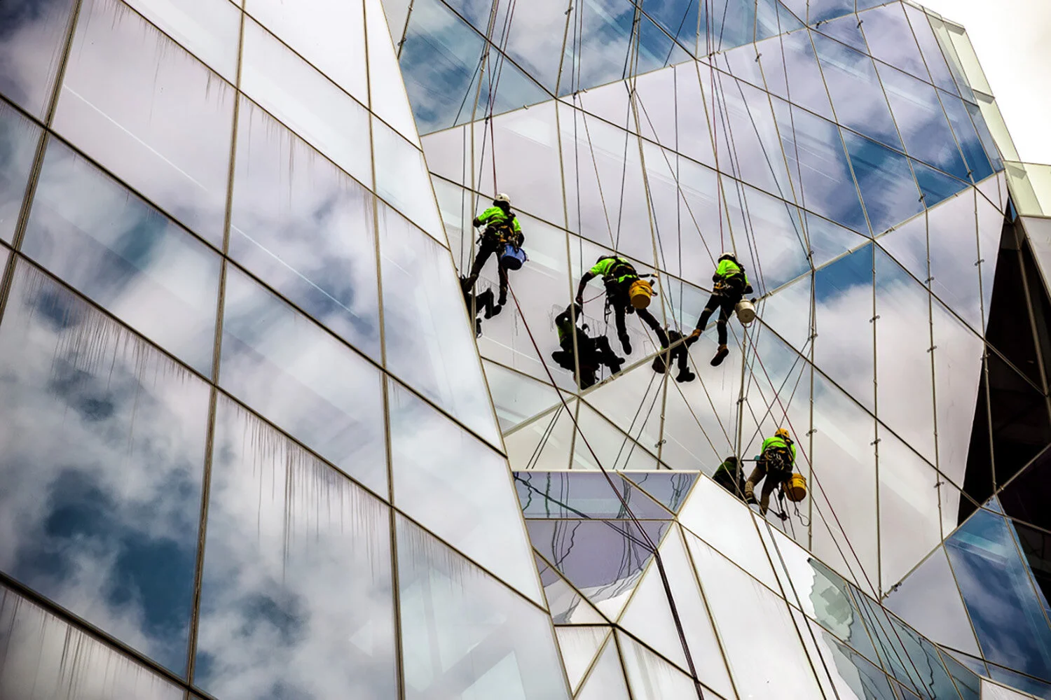Window Cleaning Frank Gehry Building Sydney NSW