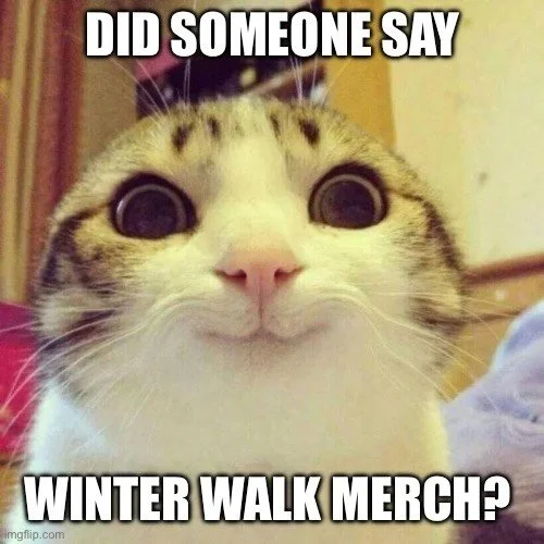 Did you know you can pre-order your Winter Walk merch to collect at the event? Well, you can! Head over to our website, go to the events page, and you&rsquo;ll find the order form on the Winter Walk section. Deadline for pre-orders is 26/9/26 so don&