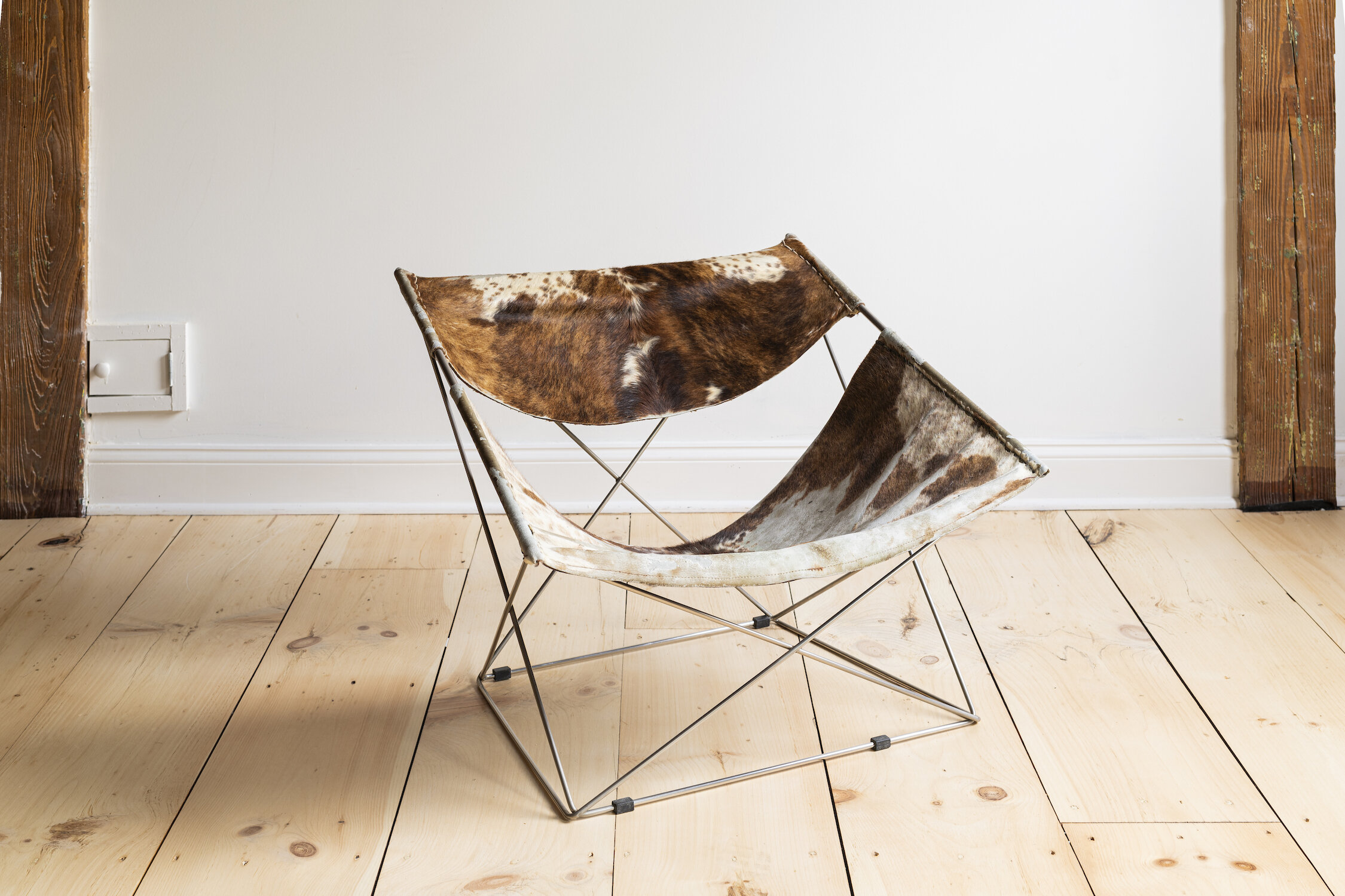 Pierre Paulin Cowhide Butterfly Chair