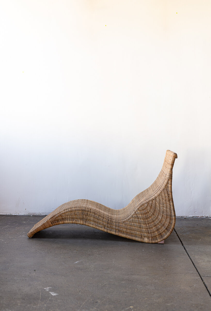 Wicker Chaise Lounge