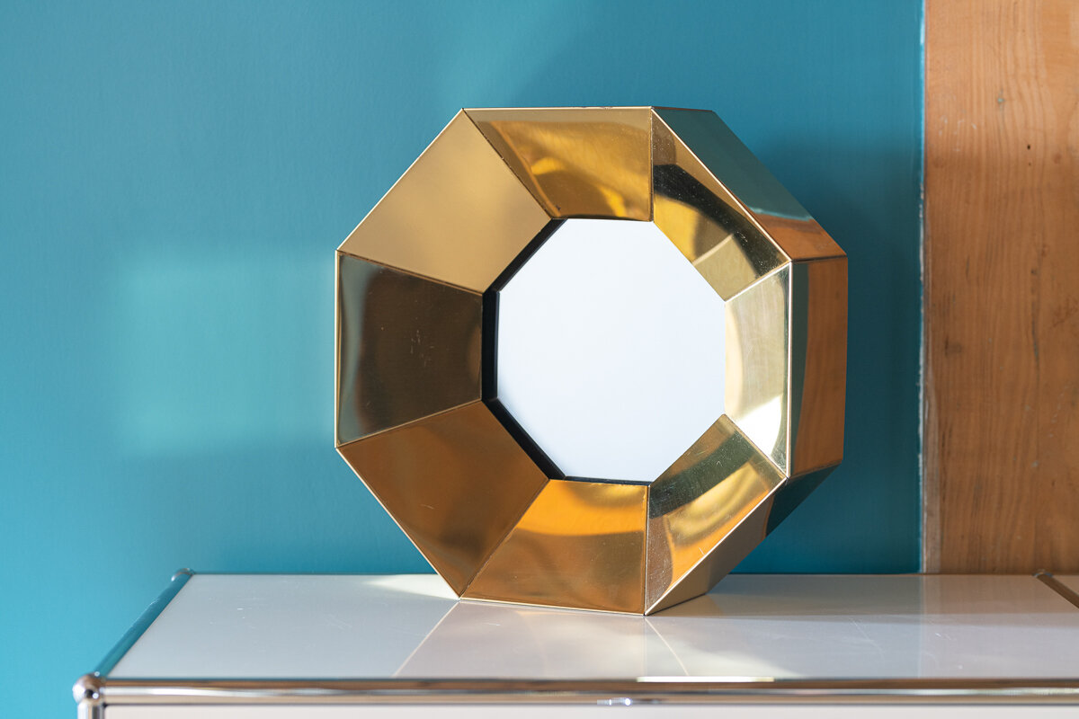 Curtis Jere Brass Mirror