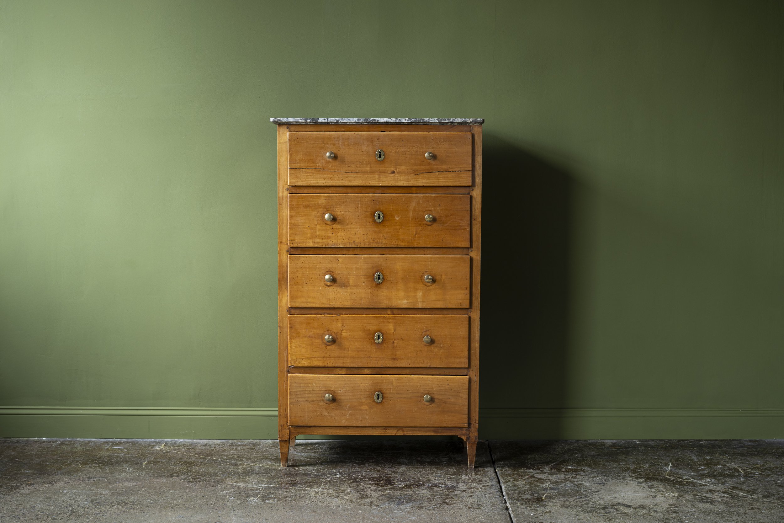 Tall French Cherry Chest