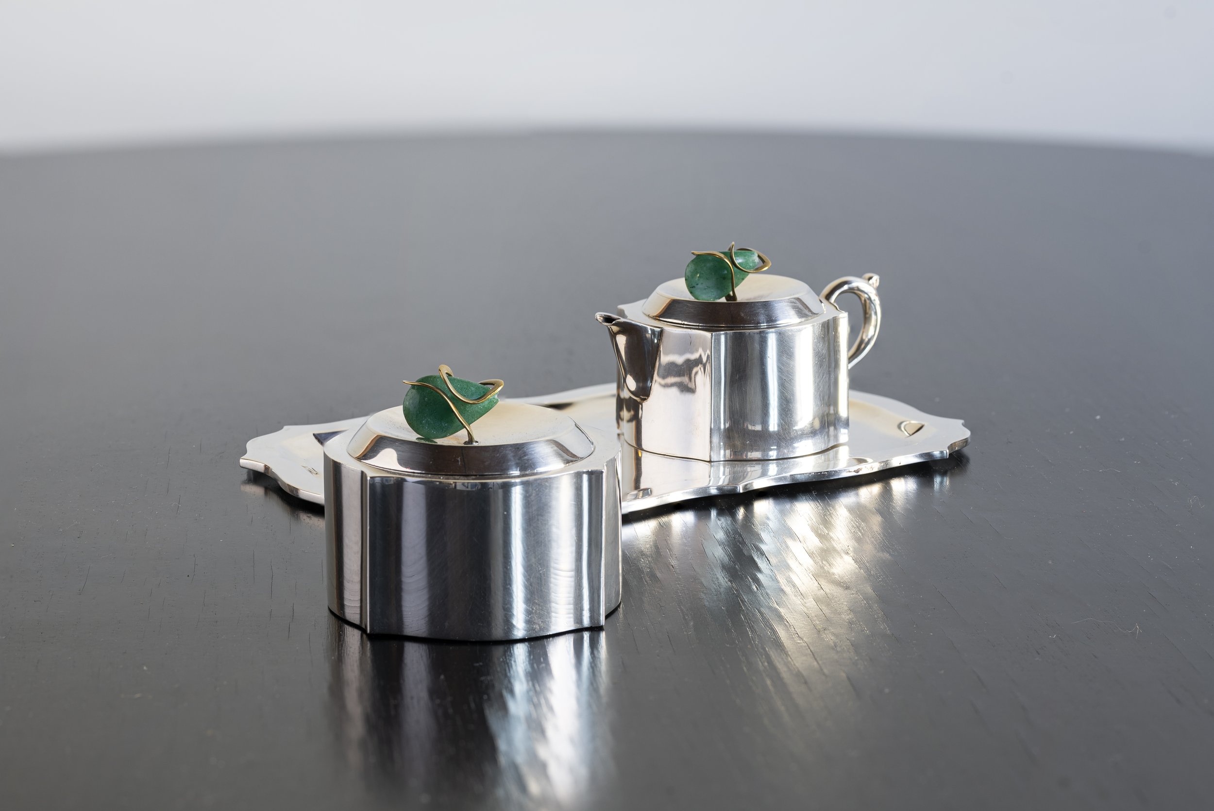 Los Castillo Sterling Silver Sugar and Creamer