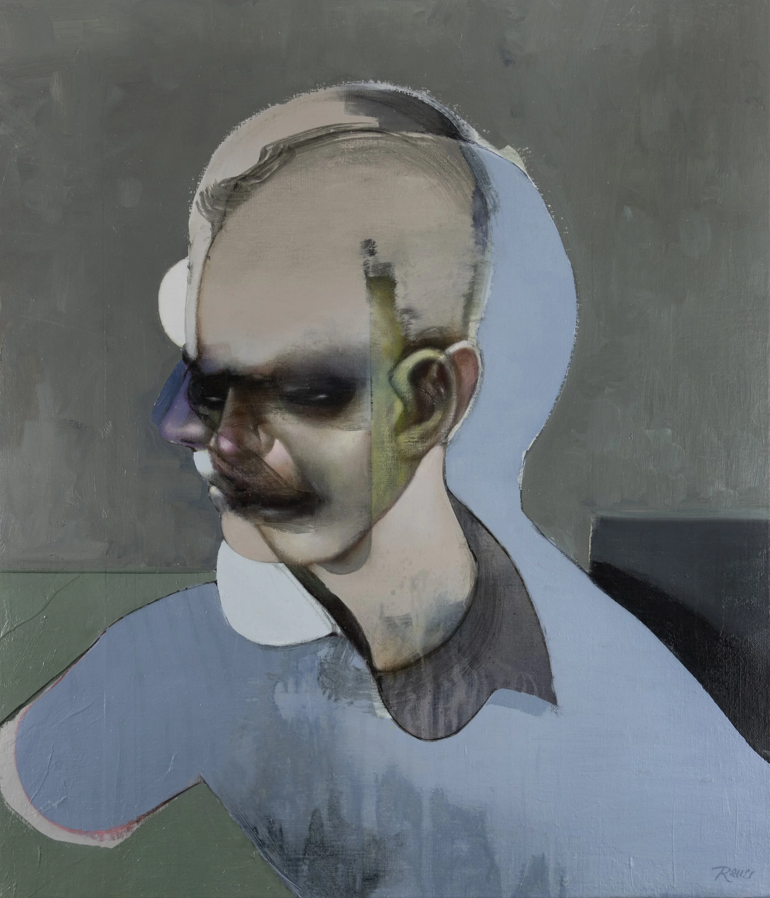 UNTITLED. Acrylics, oils and spray paint on canvas. 70x60cm. 2025.