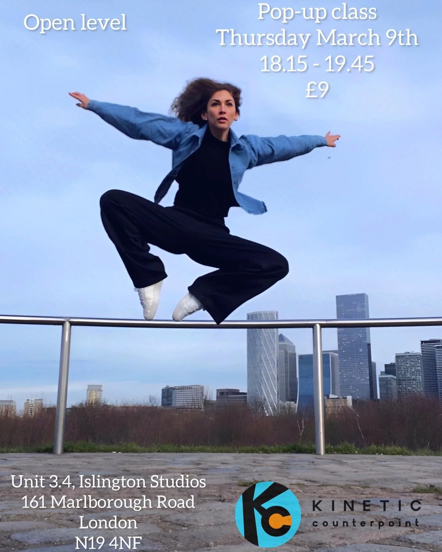 🚨Pop-up class alert! 🚨
I am very excited to announce that I am organising a pop-up class of my movement practice, Kinetic Counterpoint on Thursday March 9th at 18.15 - 19.45. It will be an open level class for anyone that would like to move and exp