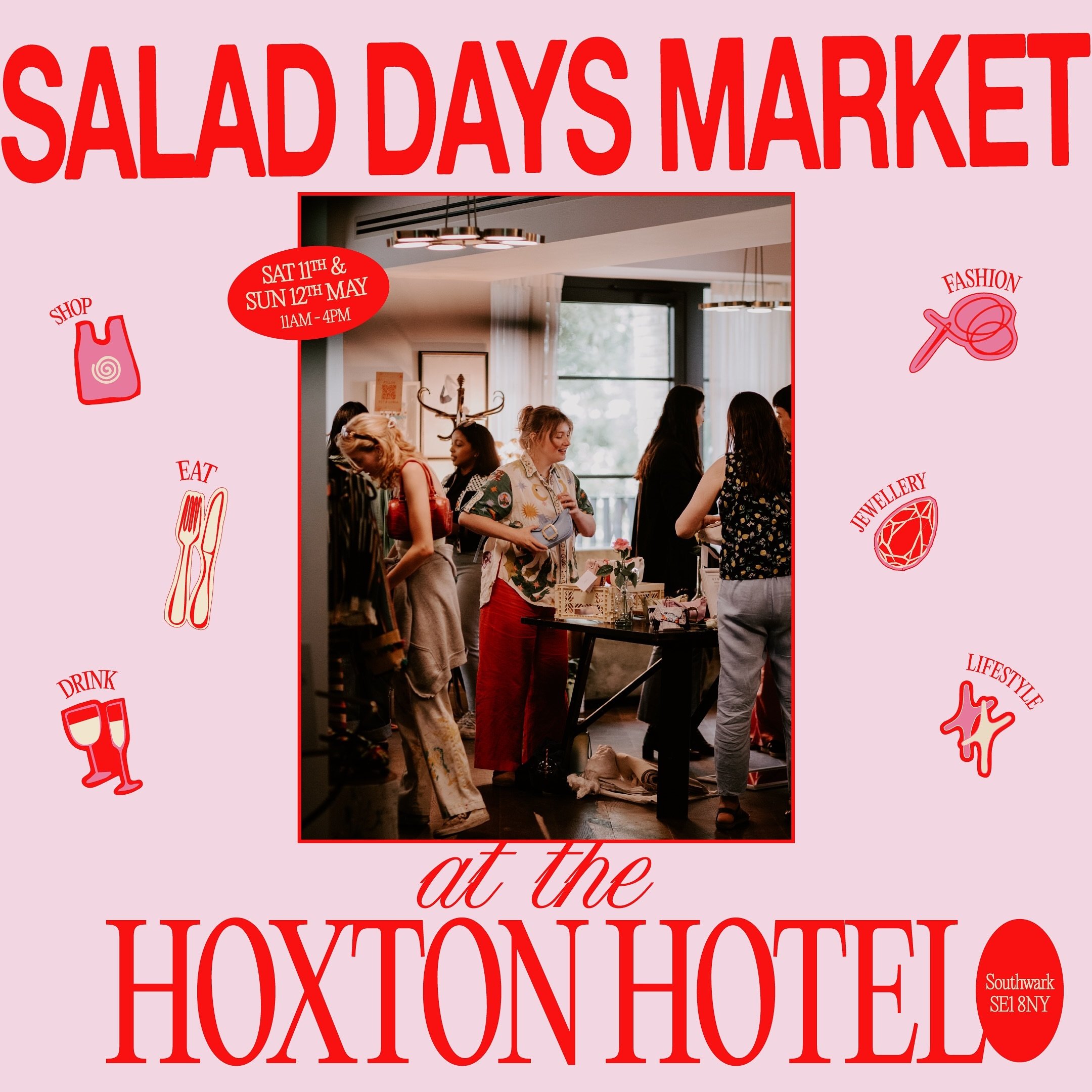 We&rsquo;re hosting a pop-up market at the beautiful @thehoxtonhotel in Southwark on Saturday 11th &amp; Sunday 12th May! And it&rsquo;s gonna be your one-stop destination for shopping handmade spring fashion, jewellery, accessories and more 🎀✨💖🛍?