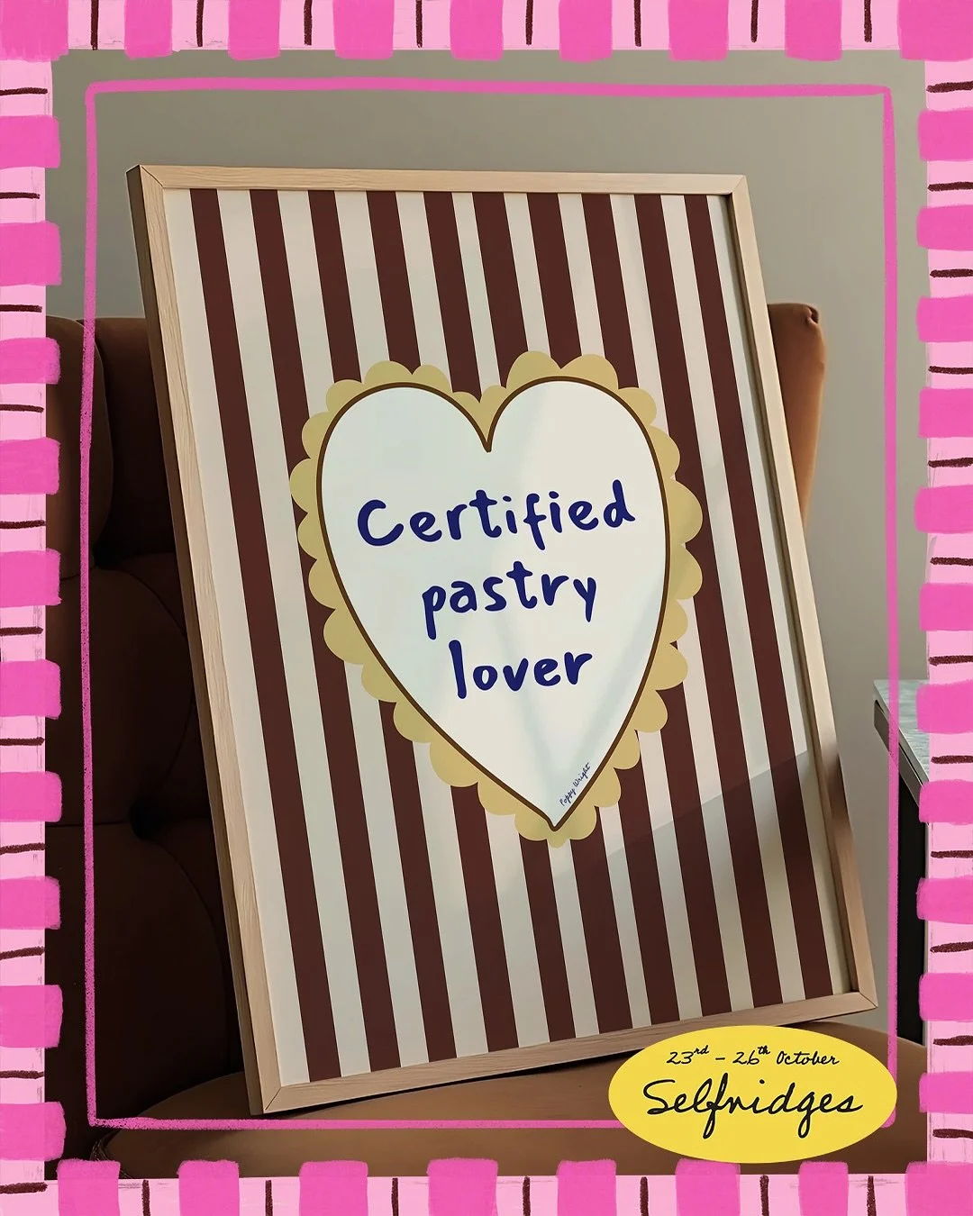 Introducing just one of the 15 incredible small businesses who will be trading with us at Selfridges!

💖 @poppyillustrates 💖

Maker Poppy creates wall art, cards, notebooks and more inspired by all things nice in this world! Freshly baked pastries,