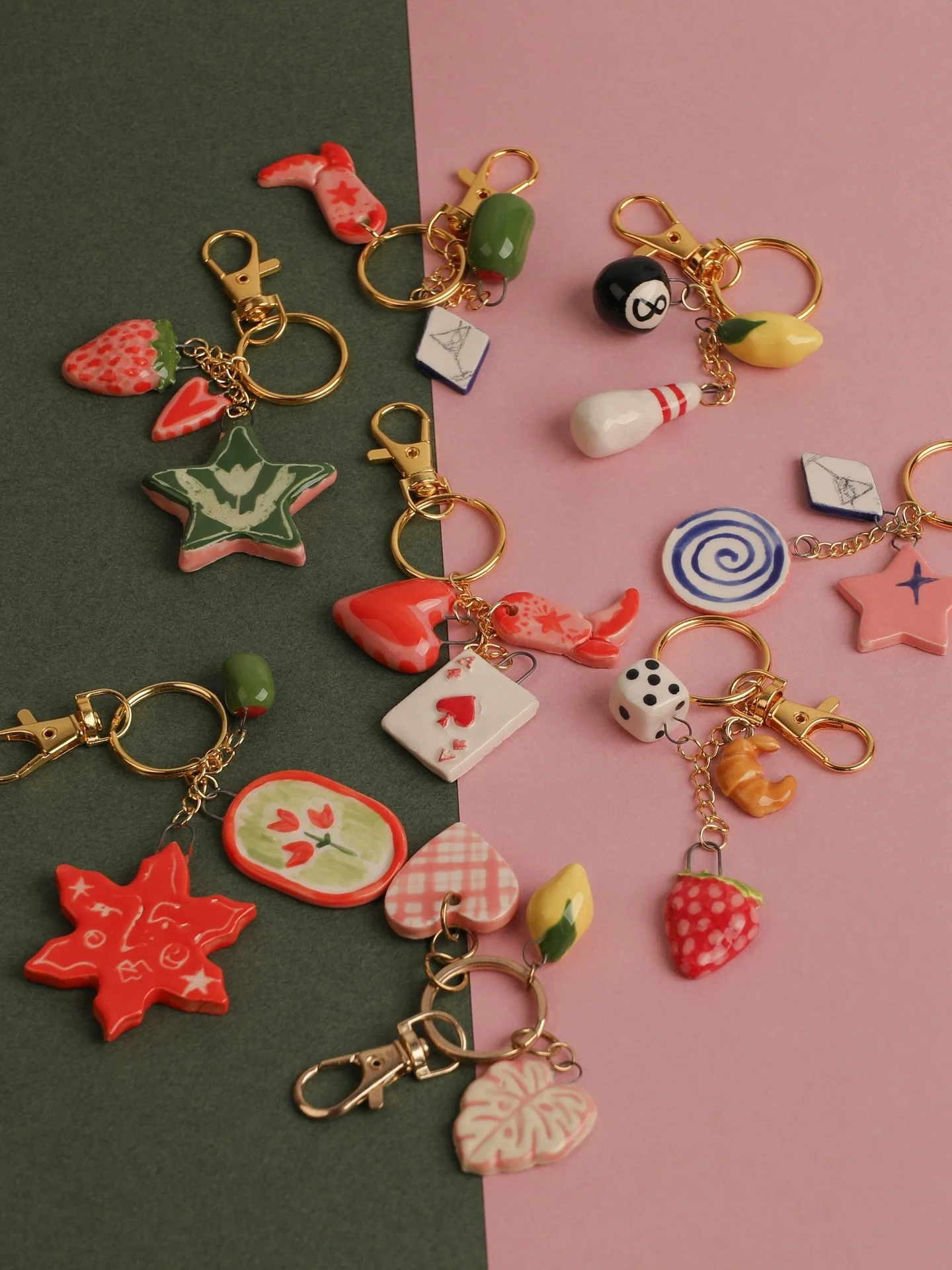 NEW and coming to our Christmas Market at Battersea Power Station!

@romyjeanceramics has been working on a new collection of ceramic bag charms, dropping exclusively on market day!

Featuring cute swirls, hearts, stars, cowboy boots, lucky 8 balls, 