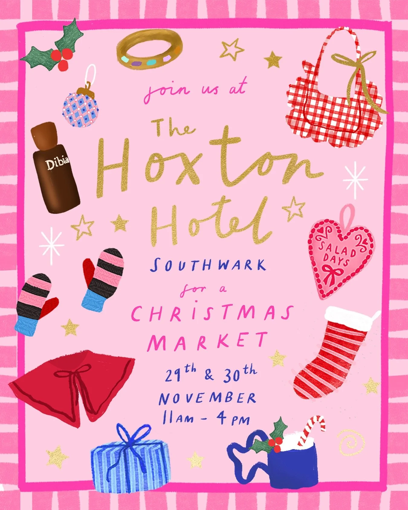 You&rsquo;re invited to our Christmas Market at The Hoxton Hotel Southwark on Saturday 29th and Sunday 30th November! 💝🏙️🎄

We know you absolutely LOVE it when we popup at this central London location because it&rsquo;s just so stylish and cosy in
