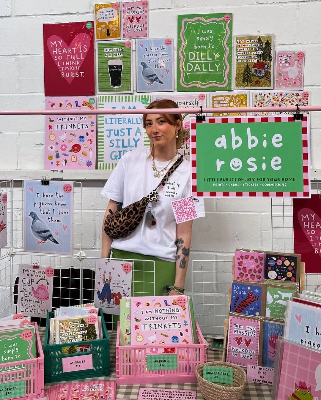 The lineup of brands for our Christmas Market this Sunday is absolutely amazing! And I&rsquo;m so proud to showcase these 3 wonderful small businesses you&rsquo;ll be able to shop with there.

🎀 @abbierosie_ 🎀 Known for her viral artworks featuring