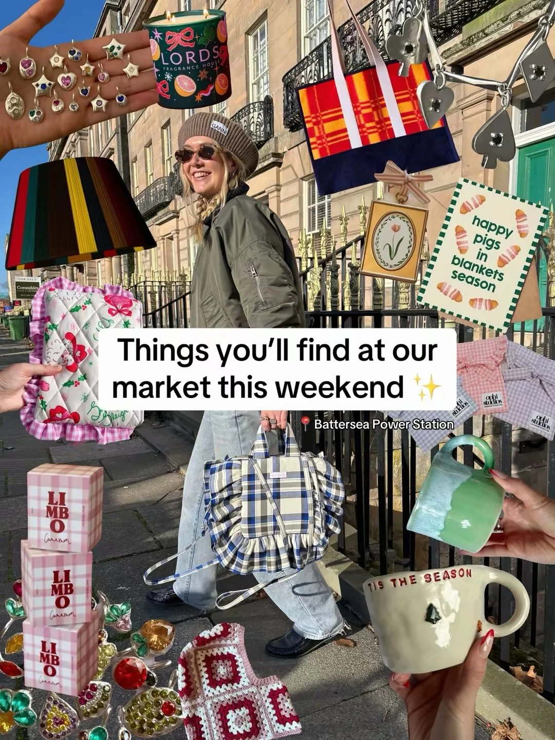 We have SO many new things coming to the market this weekend!! That is either a completely new brand, or a new product 👀🩷🍒👇🏻

1) Stickers from @rushro.art 
2) Charms from @twentysecondco 
3) Salad Days postcard from @neesh_home 
4) Chic head sca