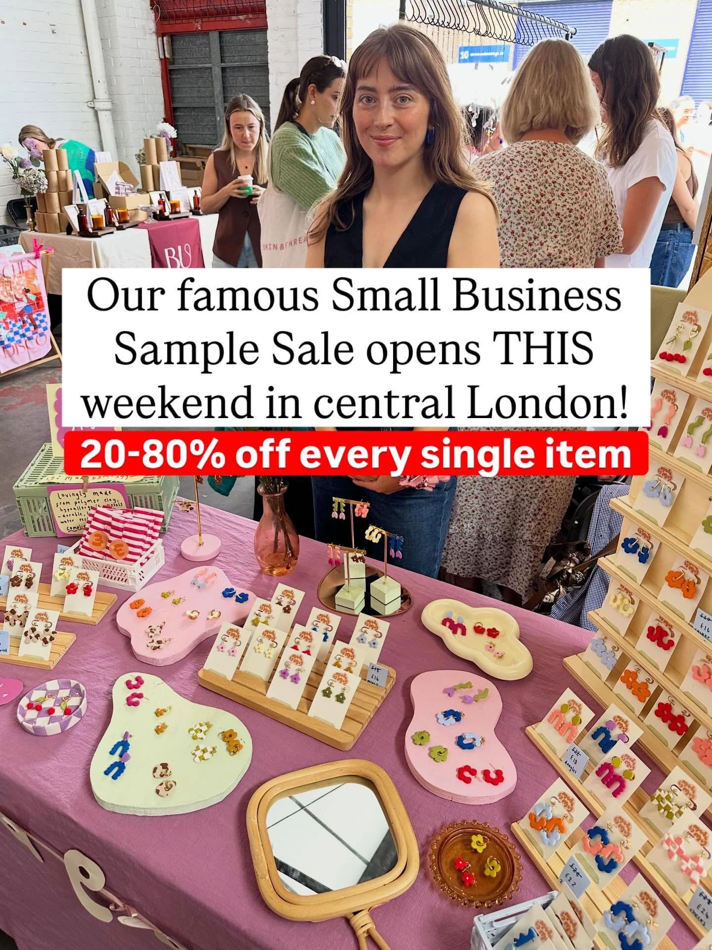 THIS WEEKED!!! 💖💵✨💸🤑📆

Our famous Small Business Sample Sale returns!!!!! 🤑💰💸 it&rsquo;s FREE to enter!!! And in an amazing new central London location that&rsquo;s even easier to get to! Hosted at @theministry.london right next to London Bri