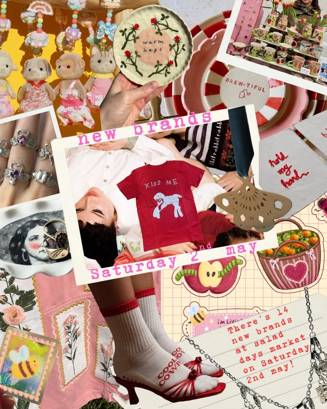 There&rsquo;s 14 ✨NEW✨ brands you won&rsquo;t ever have seen before trading at our next pop-up London market on Saturday 2nd May! You can discover them all here 💖 which one are you most excited to shop with?

For the full brand list for our market a