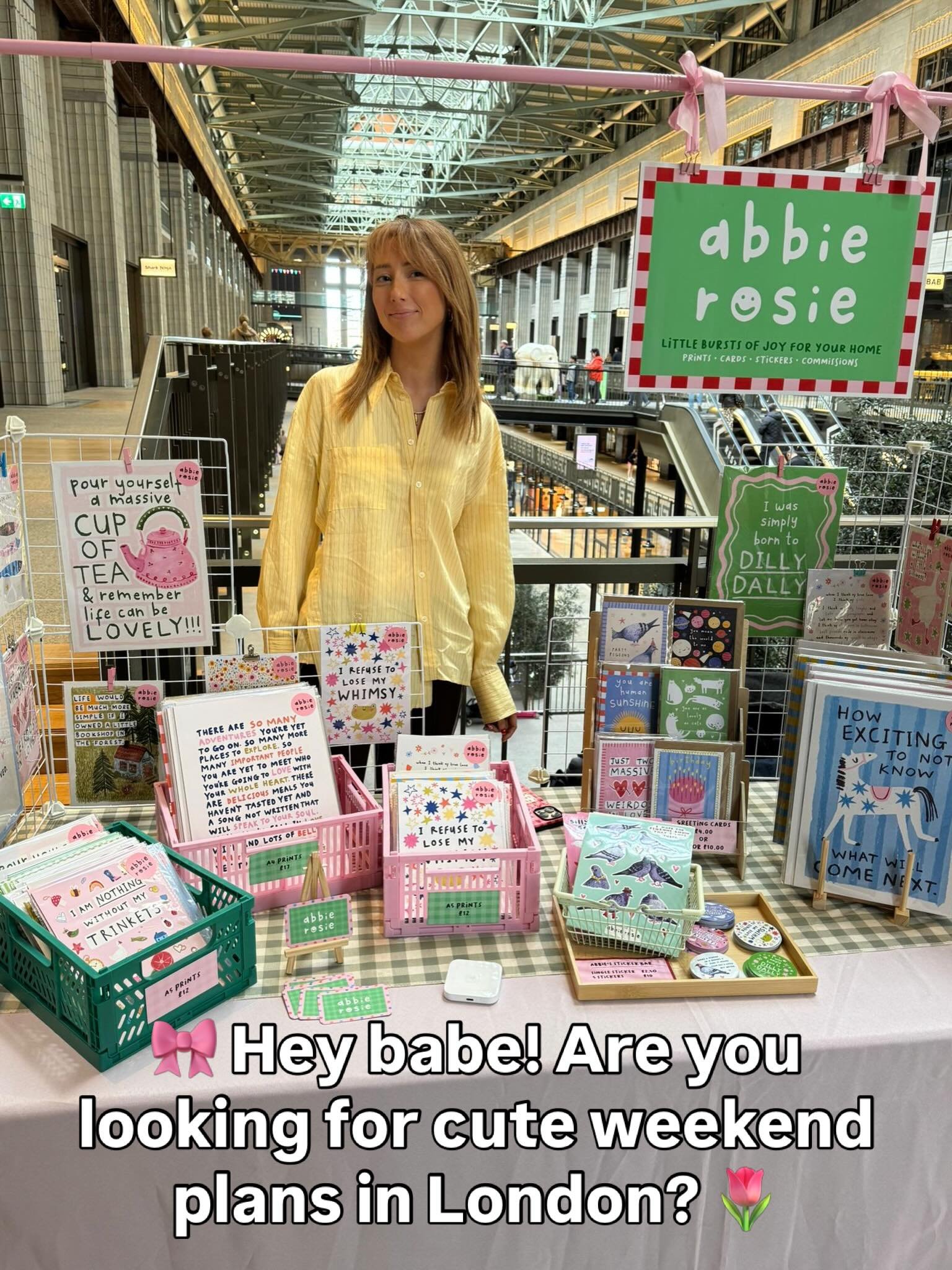 Cute bank holiday weekend plans for you! 🌸🌷