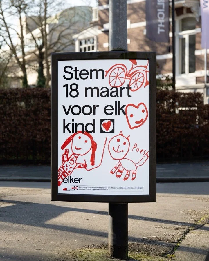 Tomorrow is the day. Vote March 18 for every child.

Together with Elker, we created a campaign that highlights how crucial a strong foundation is for children in the run up to the Dutch municipal elections.

Because the way children grow up in safe 