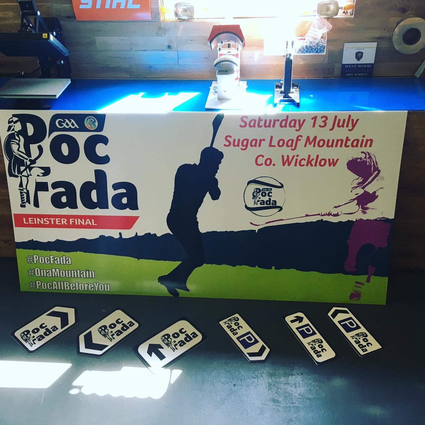 An example of corriboard road signage for the Poc Fada Leinster final!
If you need some signage for your local gaa club don&rsquo;t hesitate to call ZSigns!
#signage #gaa