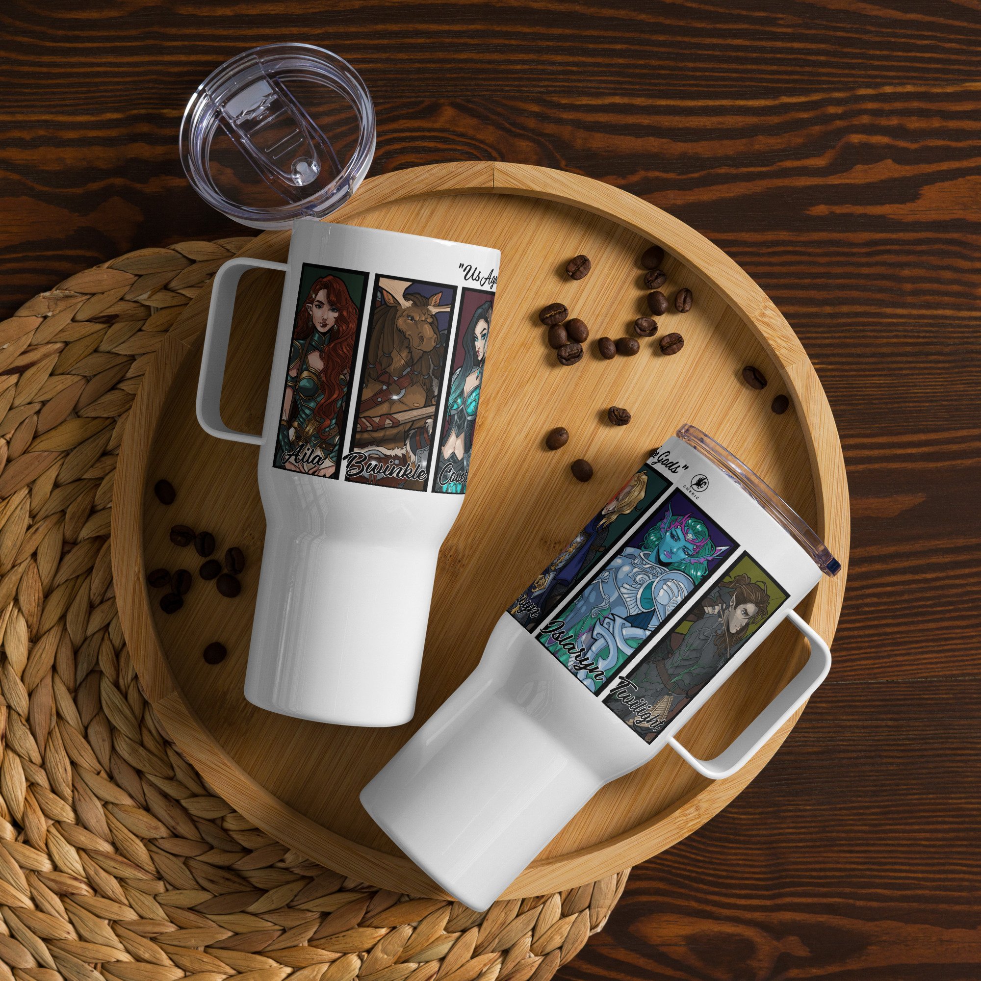 Us Against The Gods Travel Mug