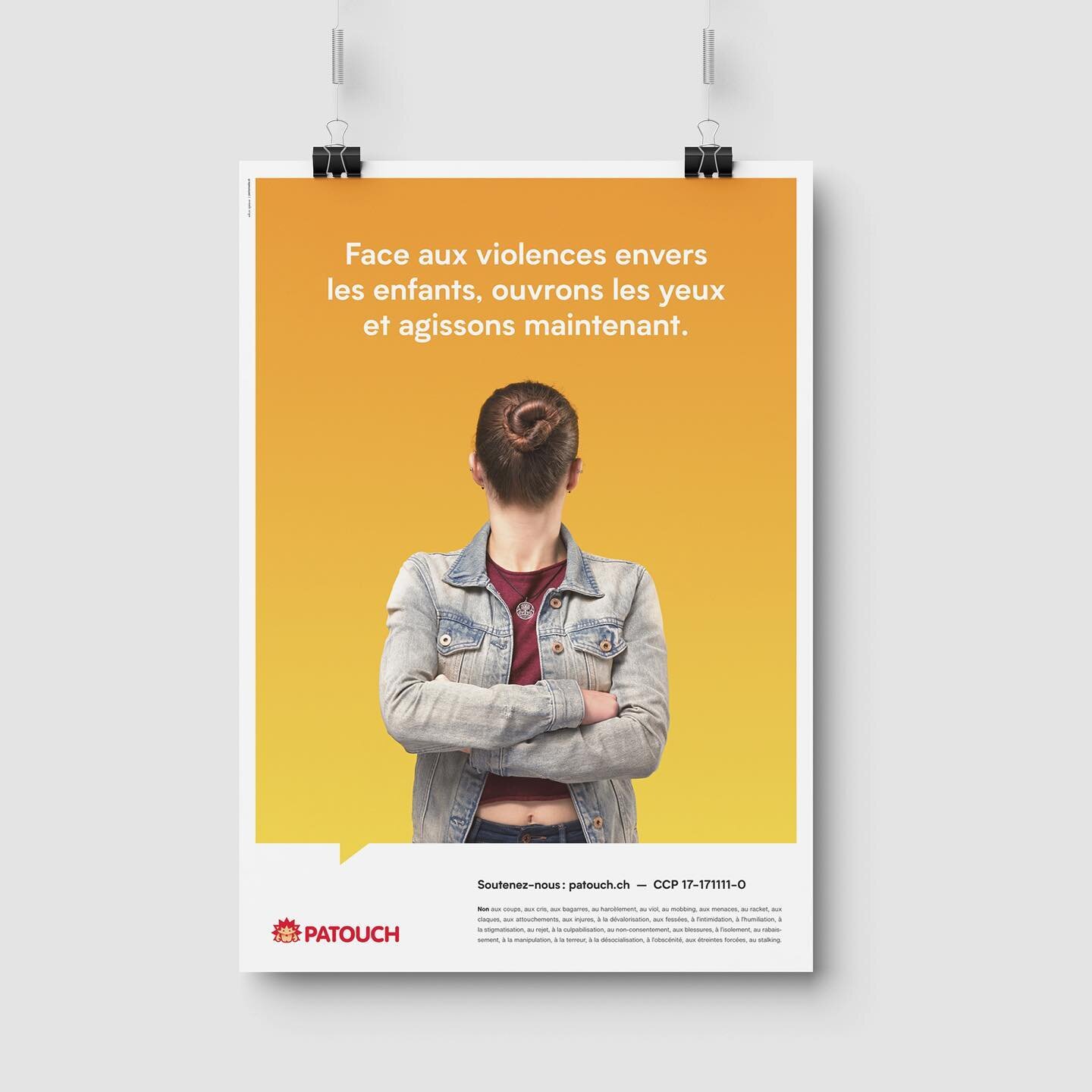 Campagne suisse romande de pr&eacute;vention de la violence envers les enfants pour l&rsquo;association @patouch_prevention_violence, en partenariat avec @pentamedia.ch 

#swissposter #posterdesign #communicationdesign #advertisingdesign #stopviolenc