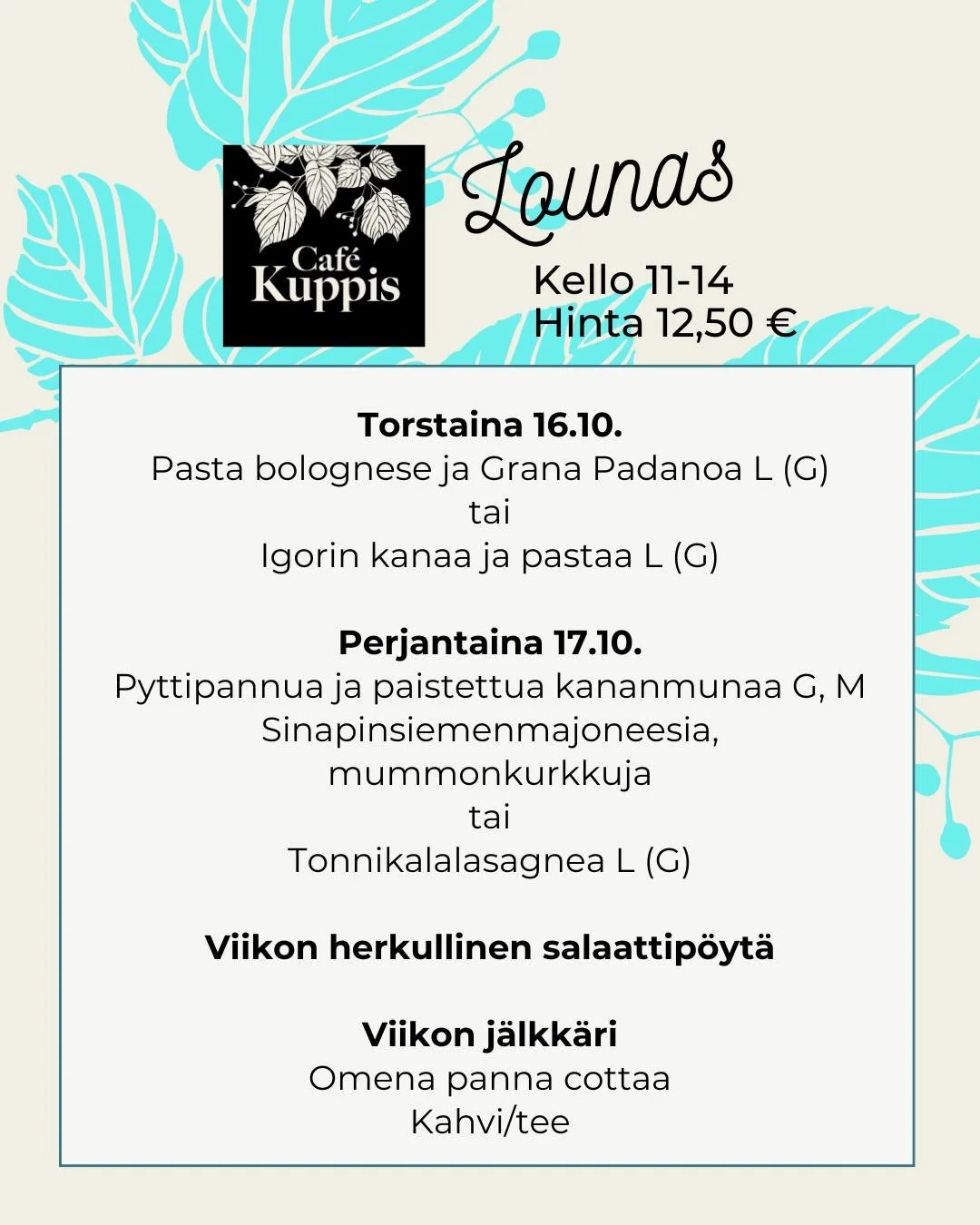 ✨Tule kokemaan toivelounas, saatat löytää uuden lempilounaasi! Kahtena päivänä viikossa tarjoamme kaksi herkullista ja runsasta pääruokaa sekä huolella mietityn salaattipöydän täydentäm