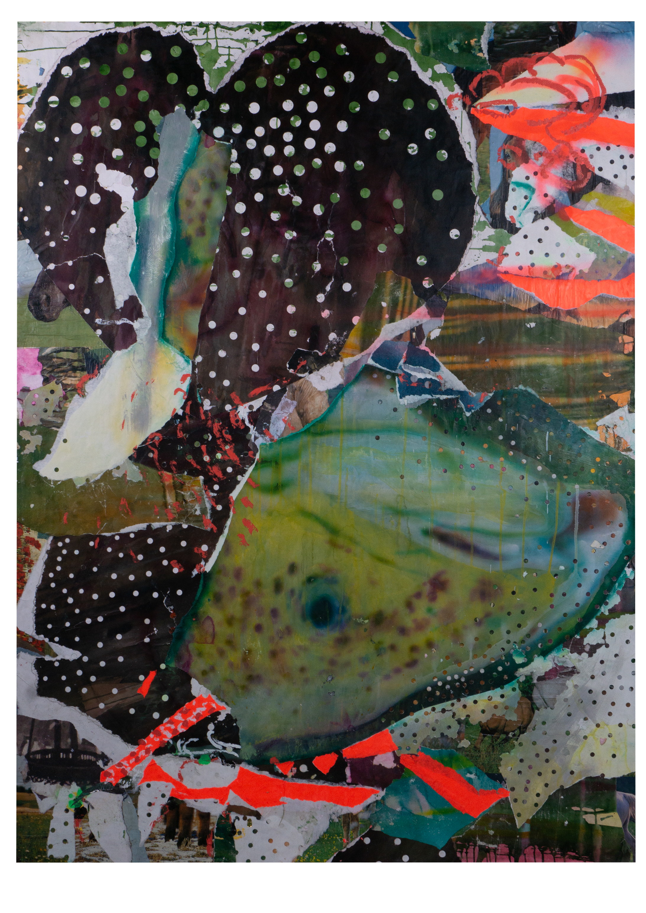 “Fish, heart and tongue”, year: 2020, 155 x 114 cm.