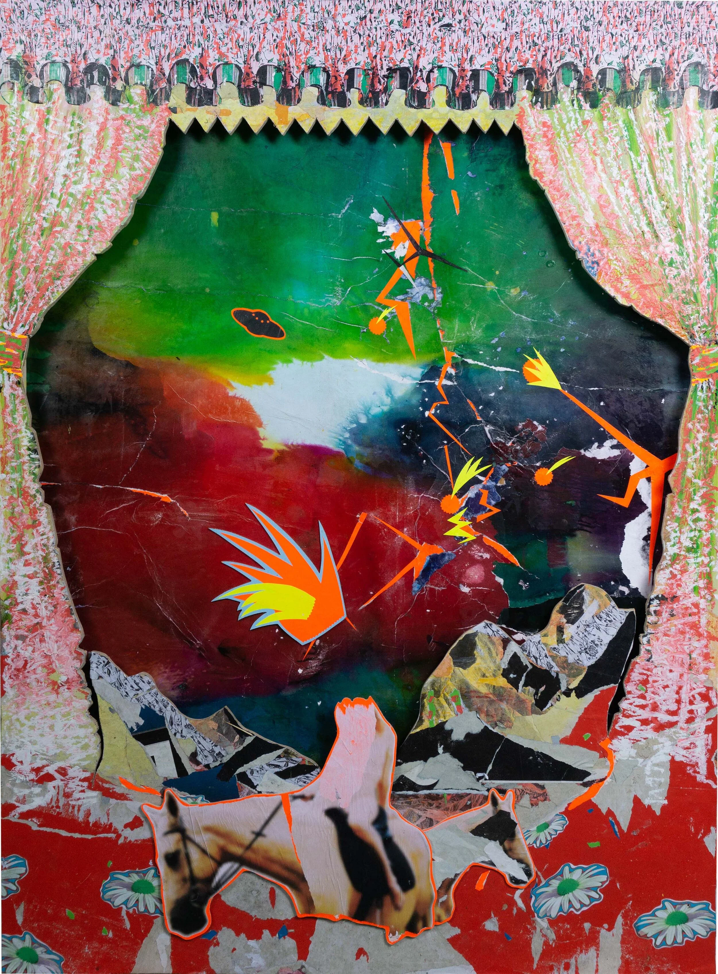 "Theaterstückchen", year: 2021, 155 x 114 cm.