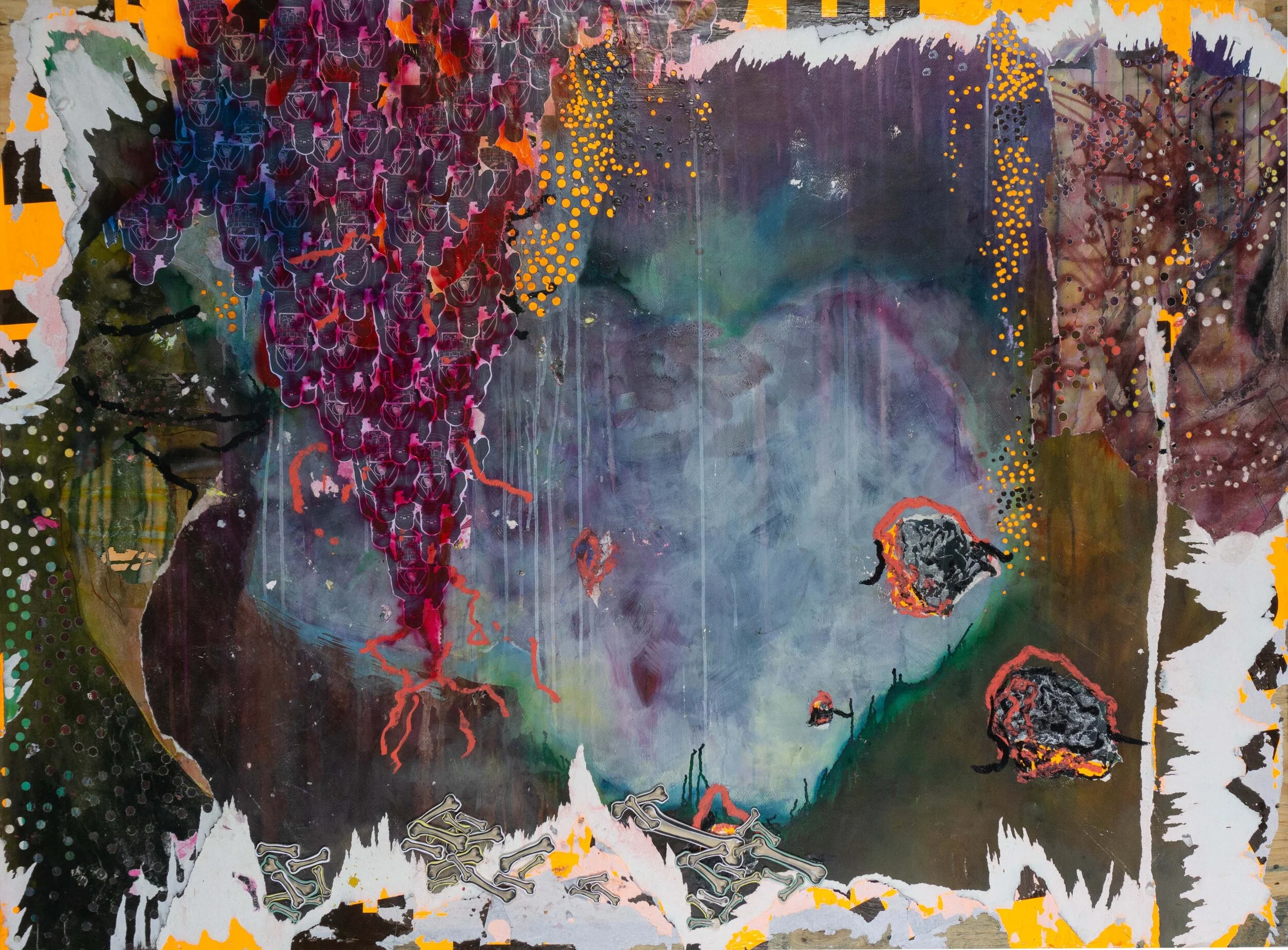 "Kopfbeinhöhle", year: 2021, 155 x 114 cm.