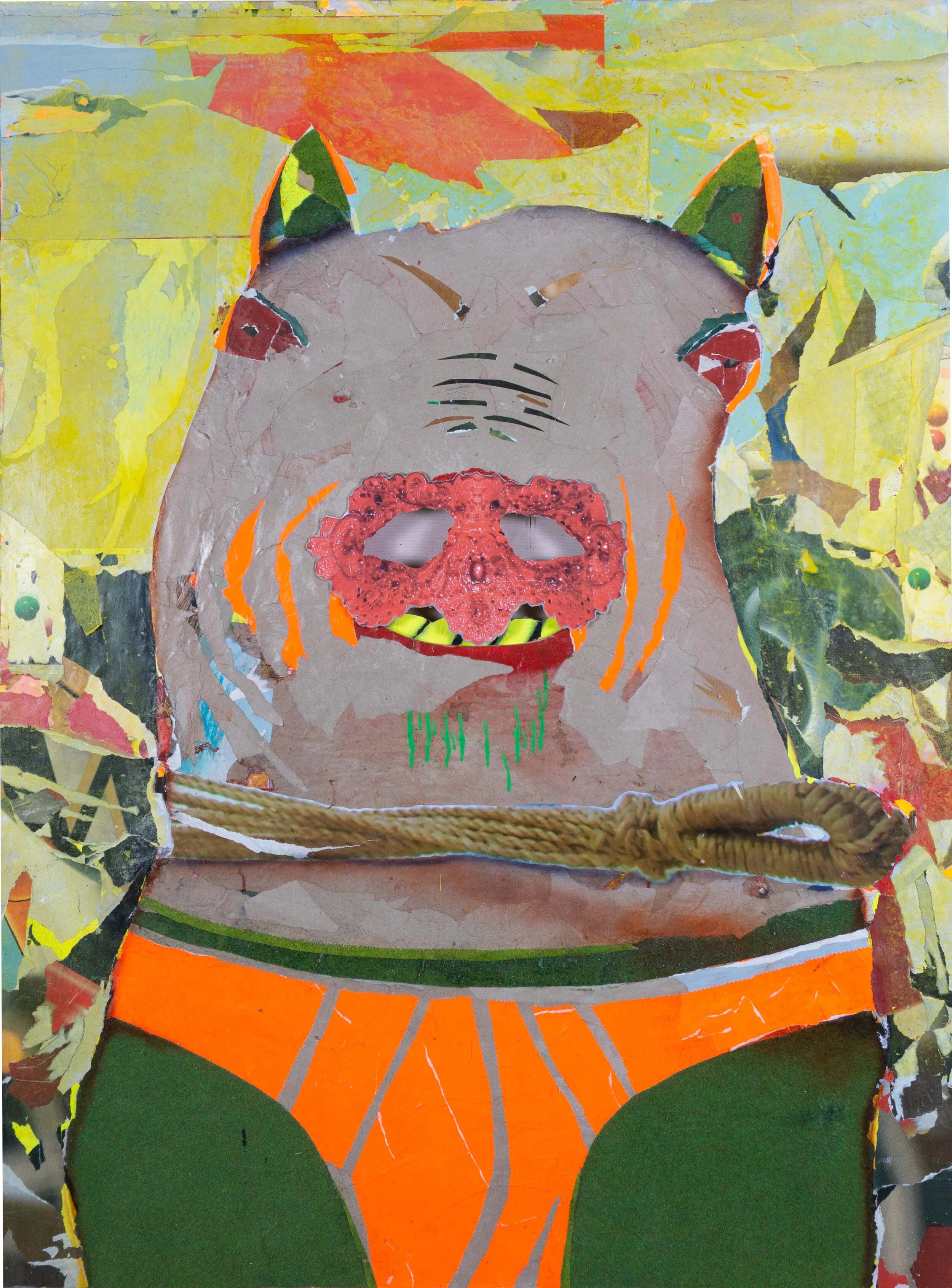 "Beinchen sind aus", year 2021, 155 x 114 cm.