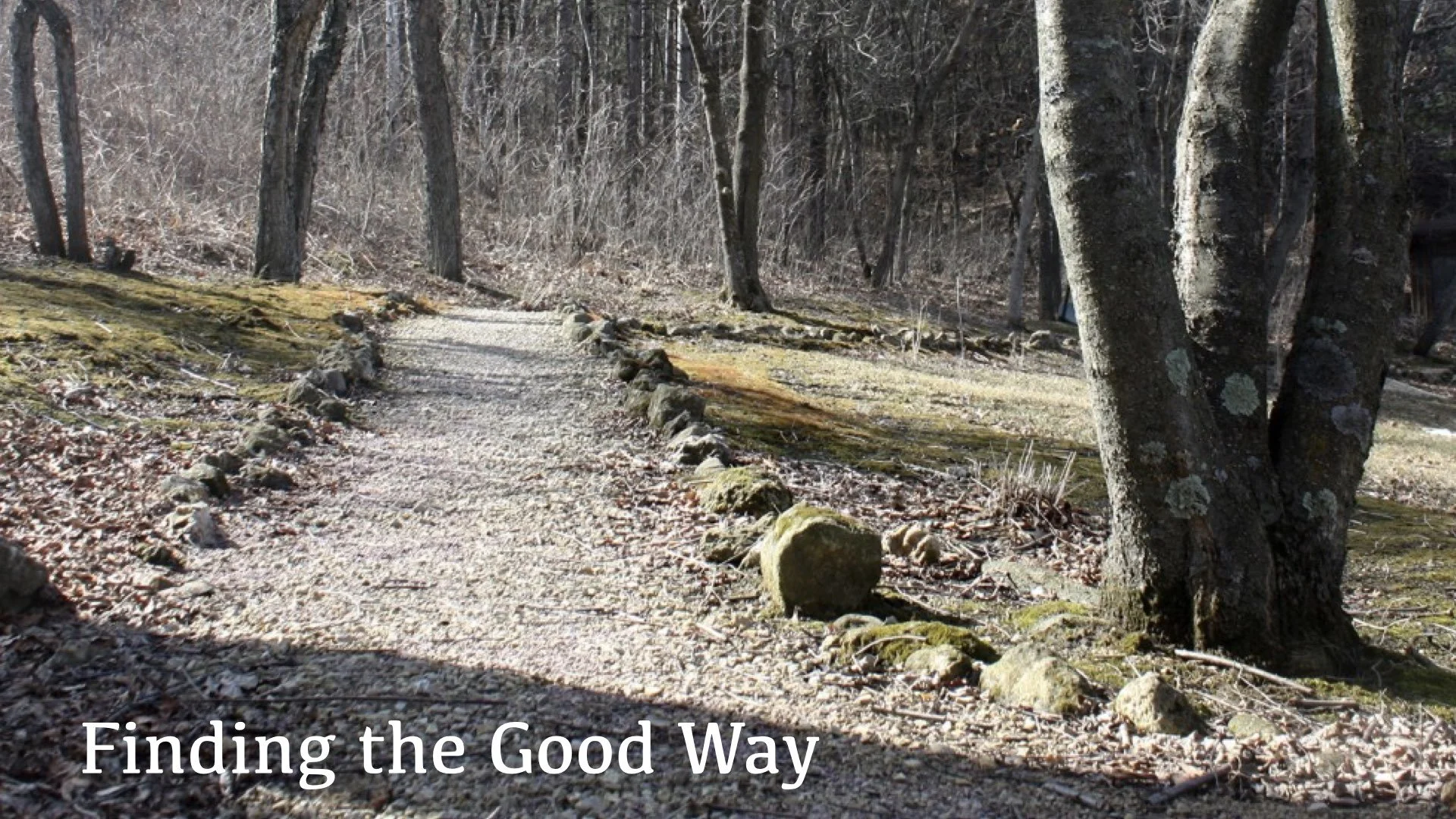 Finding the Good Way