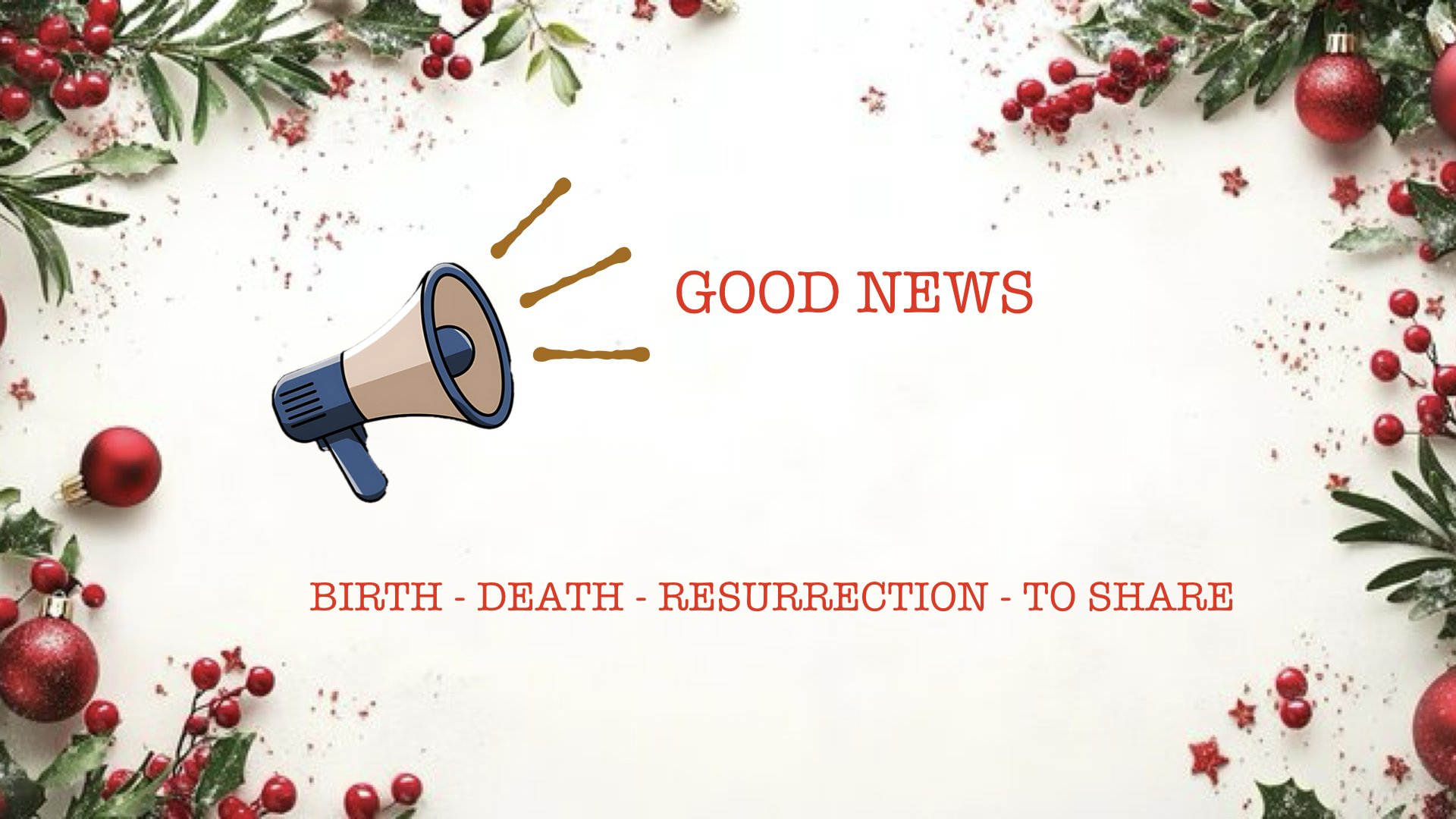 Good news …at Jesus death