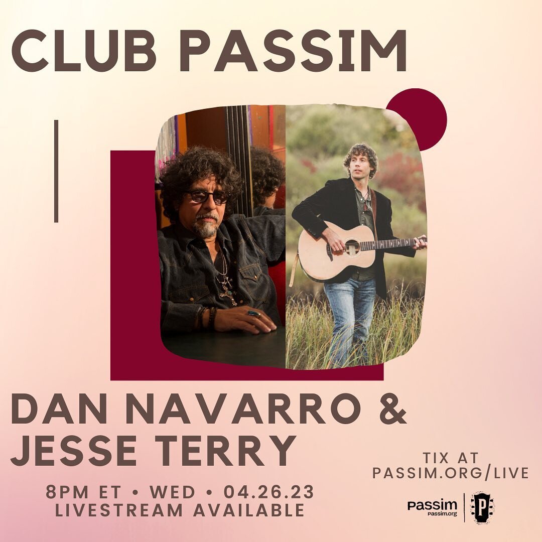 Just ONE month until @dannavarromusic &amp; myself rock @clubpassim with a special co-bill show. ✨ ✨ Love that guy &amp; his music! Support indie music &amp; venues by purchasing tickets ahead of time! 💙 💙